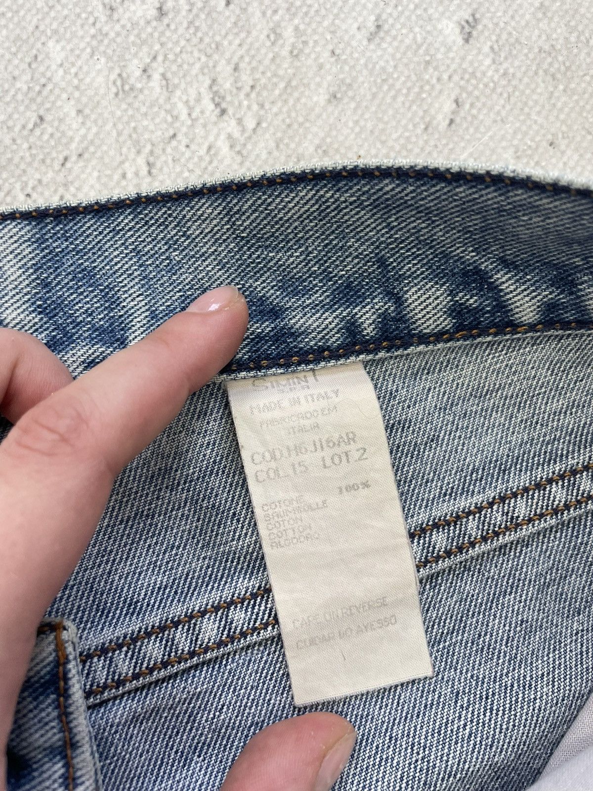Armani Rare Emporio Armani blue jeans rare avant garde y2k Size US 34 / EU 50 - 6 Thumbnail
