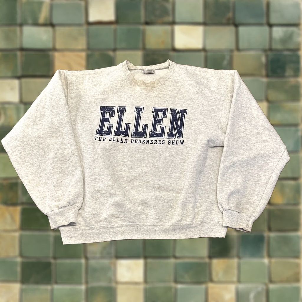 Champion VINTAGE Champion Ellen Degeneres Show Sweatshirt Large Gray Y2K Mens Size US L / EU 52-54 / 3 - 1 Thumbnail