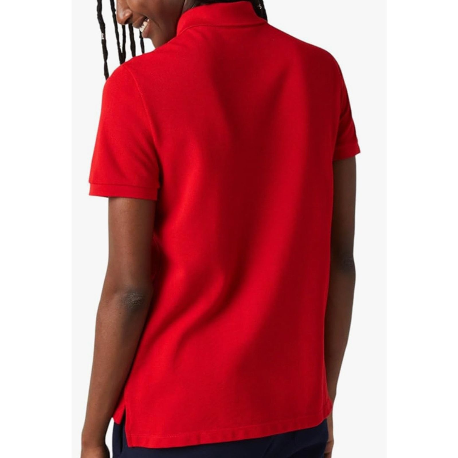 Lacoste Lacoste Women's Classic Fit Short Sleeve Petit Polo Red 14 Size XL / US 12-14 / IT 48-50 - 4 Thumbnail