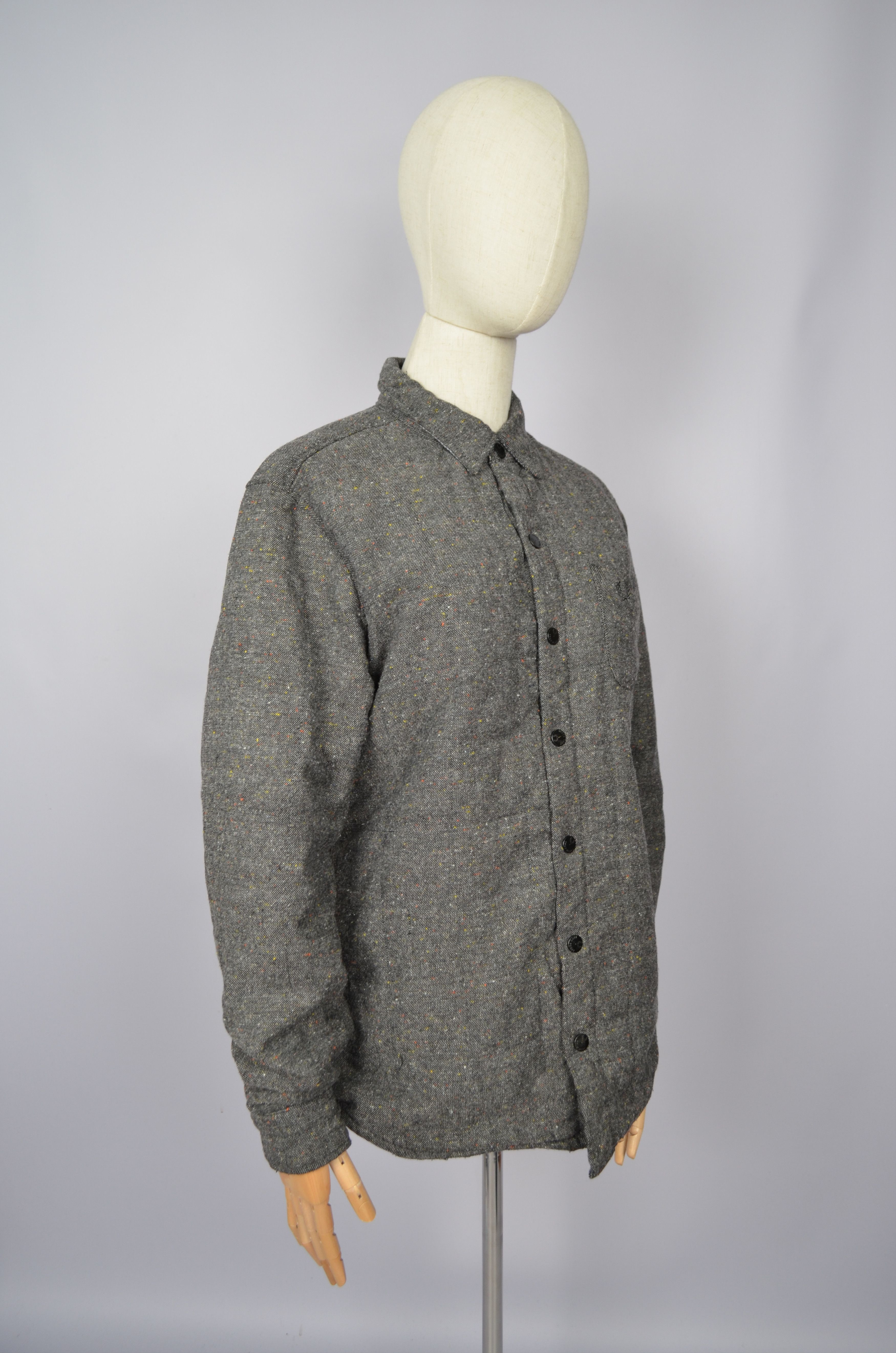 Fred Perry Fred Perry Wool Blend Grey Overshirt Jacket Size L Ska Punk Size L / US 10 / IT 46 - 7 Thumbnail