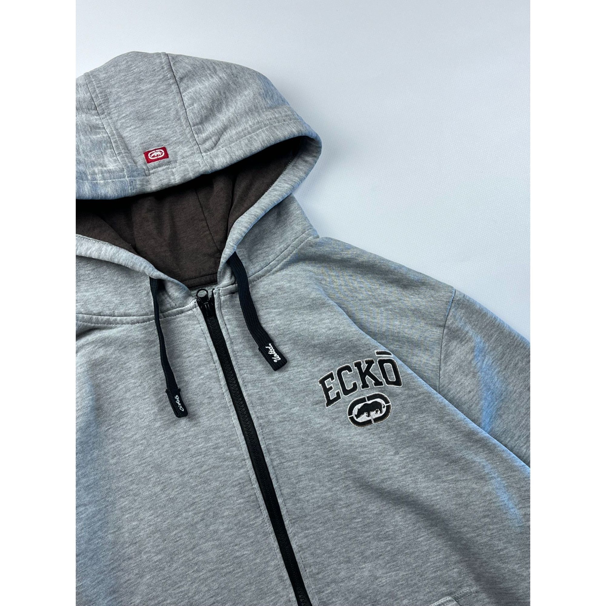 Ecko Unltd. × Vintage Ecko Unltd Gray Zip-Up Hoodie Size US M / EU 48-50 / 2 - 2 Thumbnail