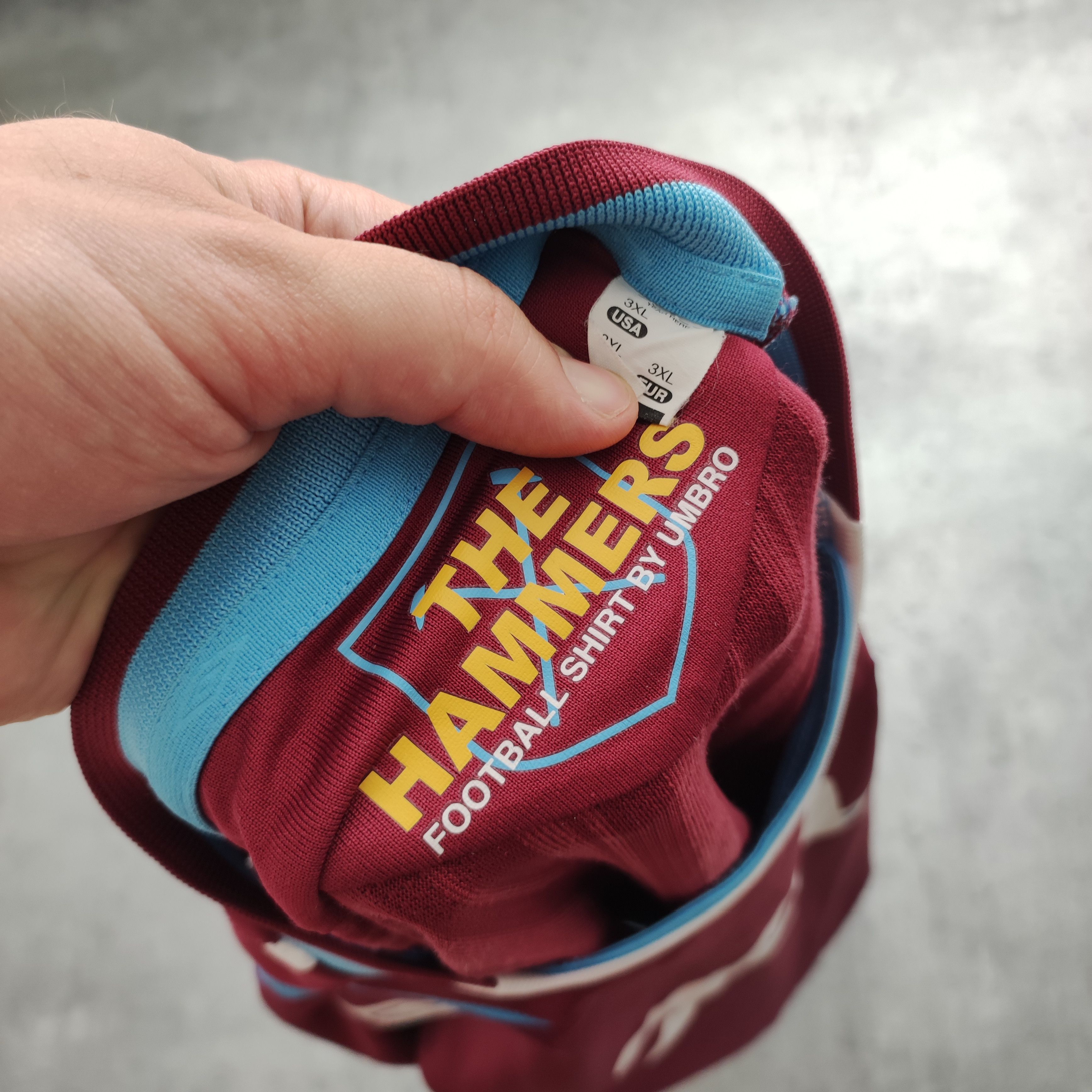 Vintage Vintage RARE 2008 West Ham United x Umbro Long Jersey Size US XXL / EU 58 / 5 - 8 Thumbnail