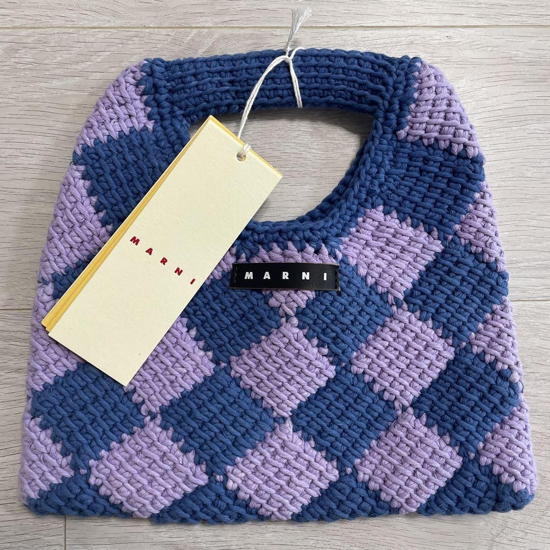 Marni Crochet Wool Knit Logo Carry Bag Size ONE SIZE - 2 Thumbnail