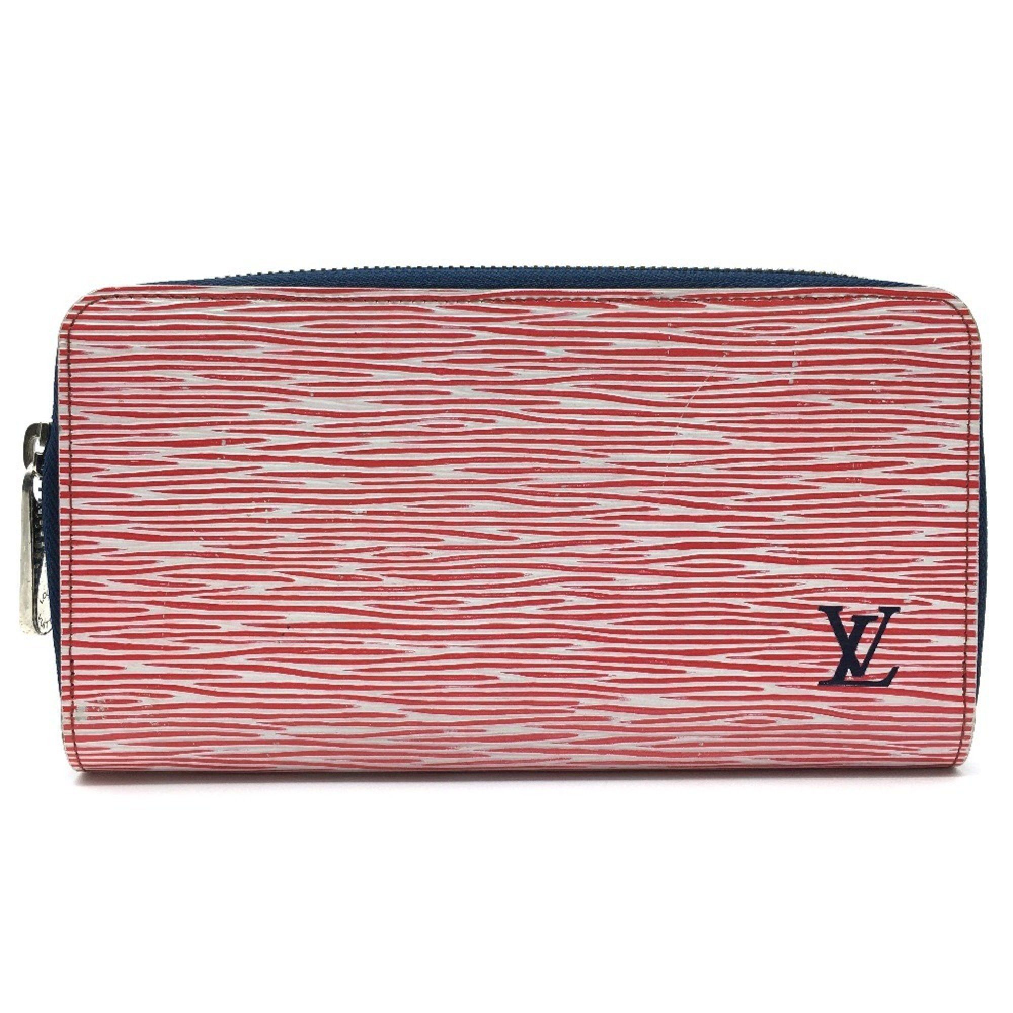 Louis Vuitton LOUIS VUITTON M64078 Epi Denim Zippy Wallet, Round Zip Long Leather, Women's, Rouge Red Size ONE SIZE - 1 Thumbnail