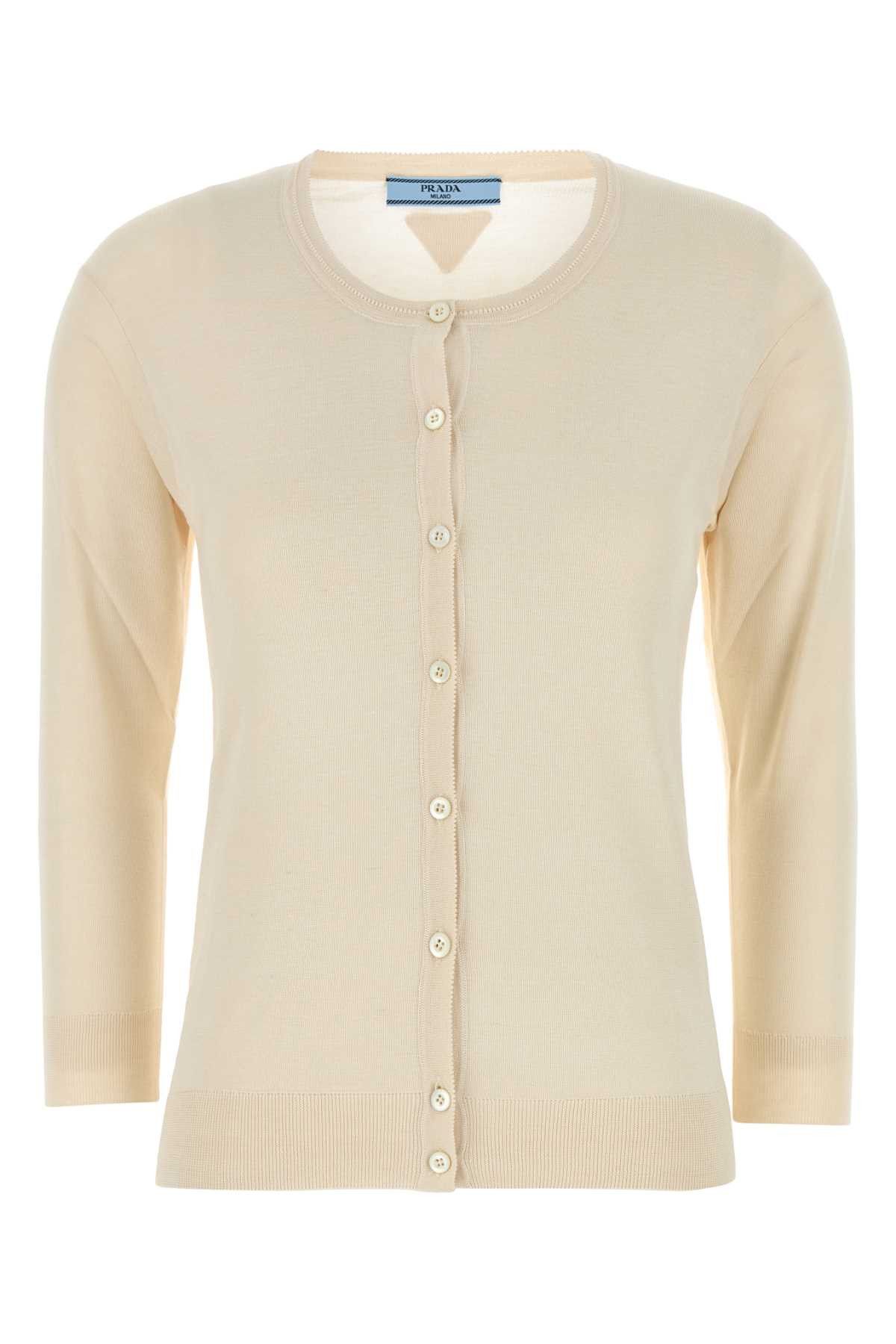 Sand Silk Blend Cardigan