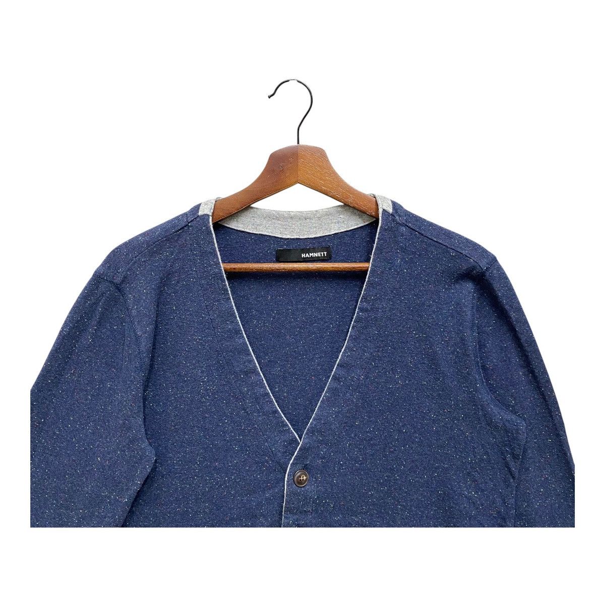 Katharine Hamnett London Vintage Katharine Hamnett Speckled Blue Cardigan Knit Size M Size M / US 6-8 / IT 42-44 - 2 Thumbnail