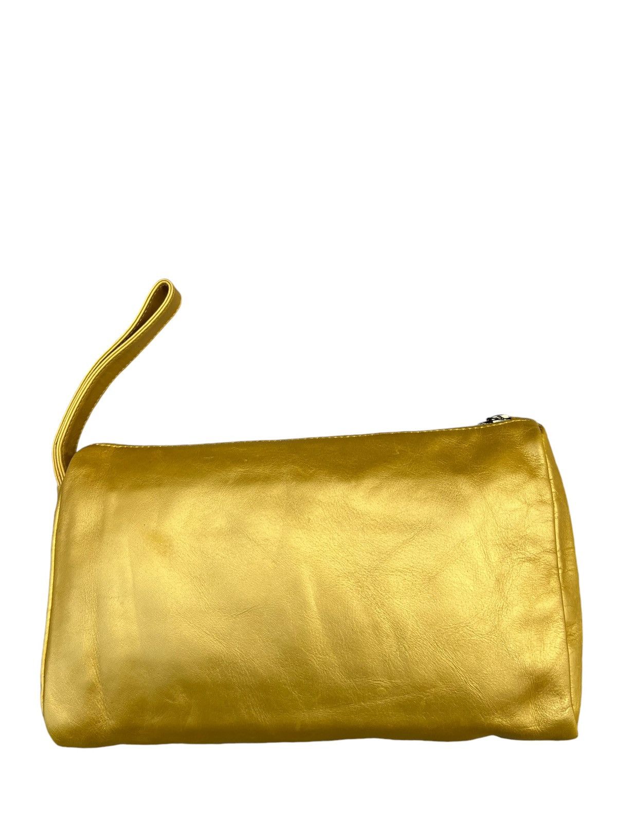A.P.C. Vintage A.P.C. Patina Leather Yellow Gold Clutch Bag Size ONE SIZE - 8 Thumbnail