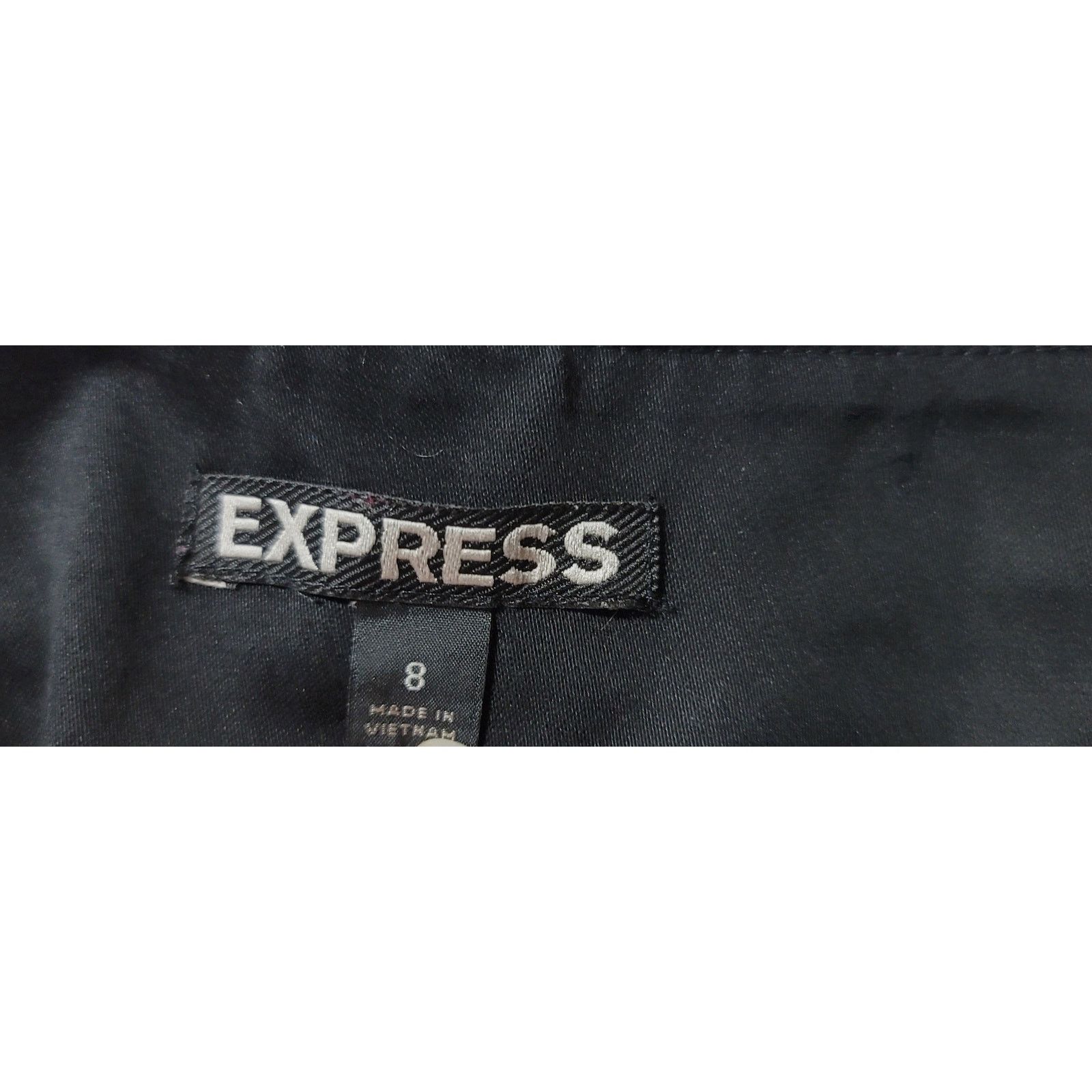 Express Express Black Flat Front Pencil Denim Skirt 8 Side Zip Size 30" / US 8 / IT 44 - 4 Thumbnail