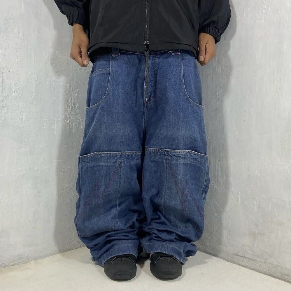 Ecko Unltd. Ecko Unltd. Big Pocket Baggy Y2K Denim Pants Size US 32 / EU 48 - 2 Thumbnail
