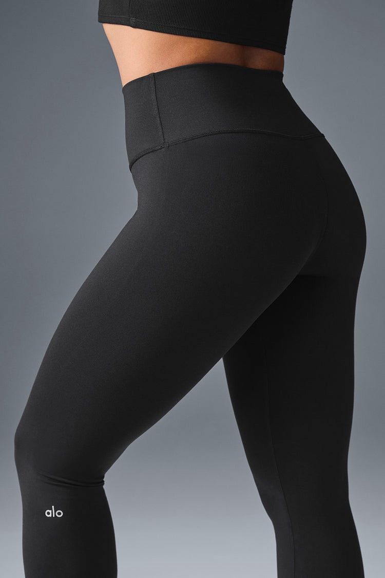 Alo Yoga ALO Yoga Black High-Waisted Airbrush Capri Leggings Size 27" / US 4 / IT 40 - 3 Thumbnail