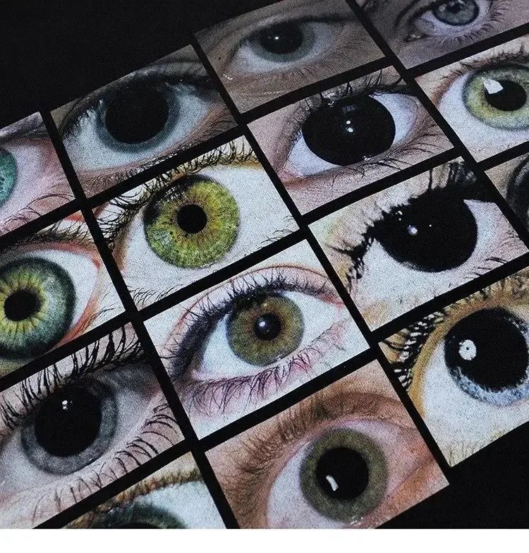 Vintage Vintage Retro World Eyes Black T-Shirt Punk Graphic Tees Size US XXL / EU 58 / 5 - 3 Thumbnail