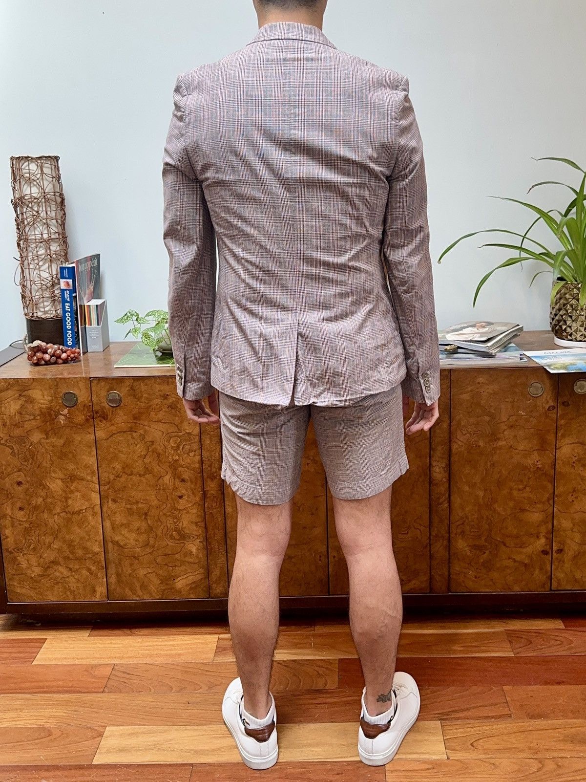 Topman Americana Plaid Short Suit SET Size 38R - 4 Thumbnail