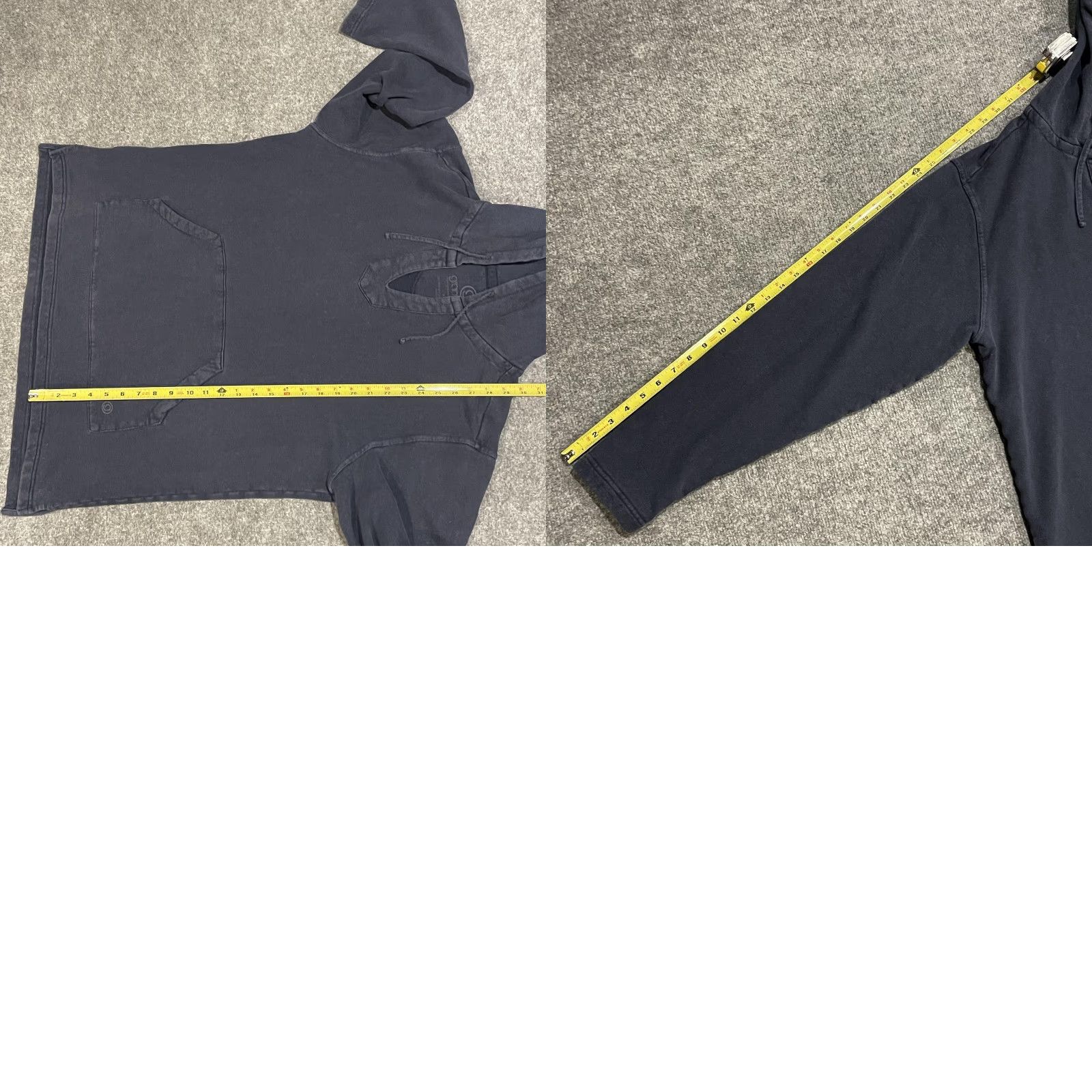 Gramicci Gramicci Hoodie Mens M Blue Hemp Organic Cotton Pullover Sweatshirt V Notch Neck Front Kangaroo Pocket Logo Size US M / EU 48-50 / 2 - 8 Thumbnail