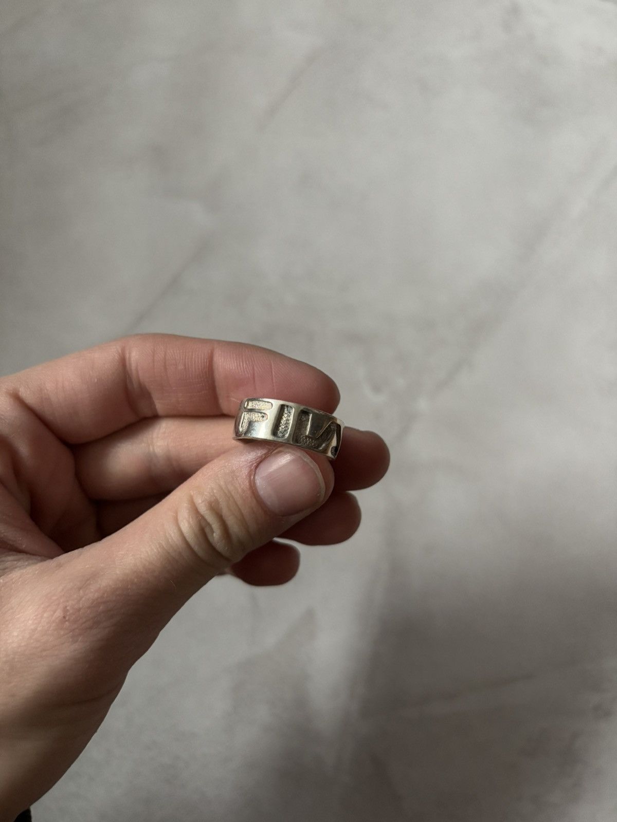 Fila × Sterling Silver × Vintage Fila Silver Brand Ring Signet Vintage Size ONE SIZE - 6 Thumbnail