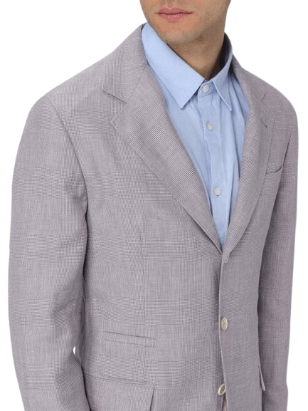 Brunello Cucinelli o1y0526 Single-breasted Blazer in Purple Size US XL / EU 56 / 4 - 2 Thumbnail
