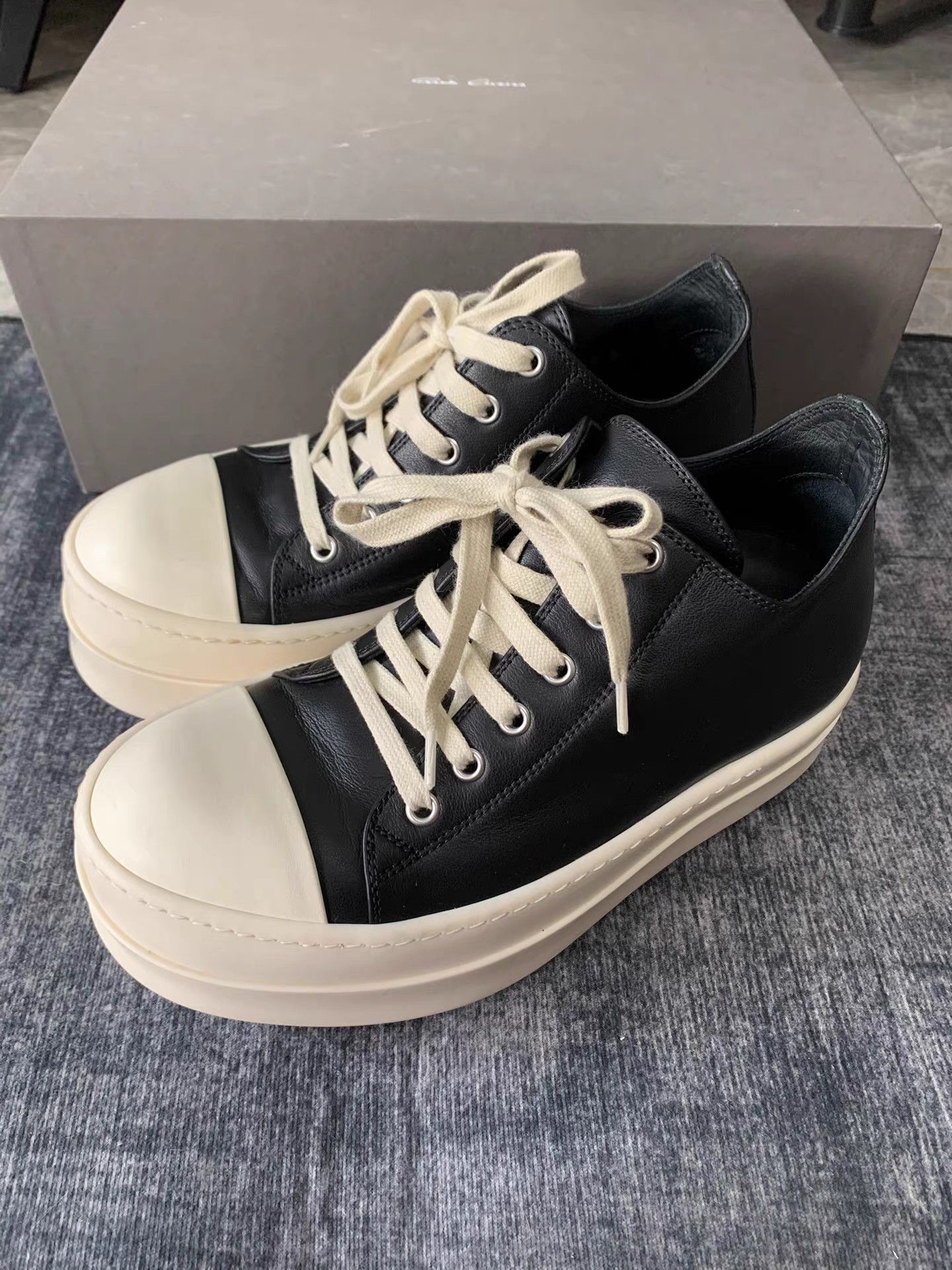 Rick Owens Rick Owens Mainline Thick Sole Low-Top Big Converse Size US 8 / IT 38 - 1 Thumbnail