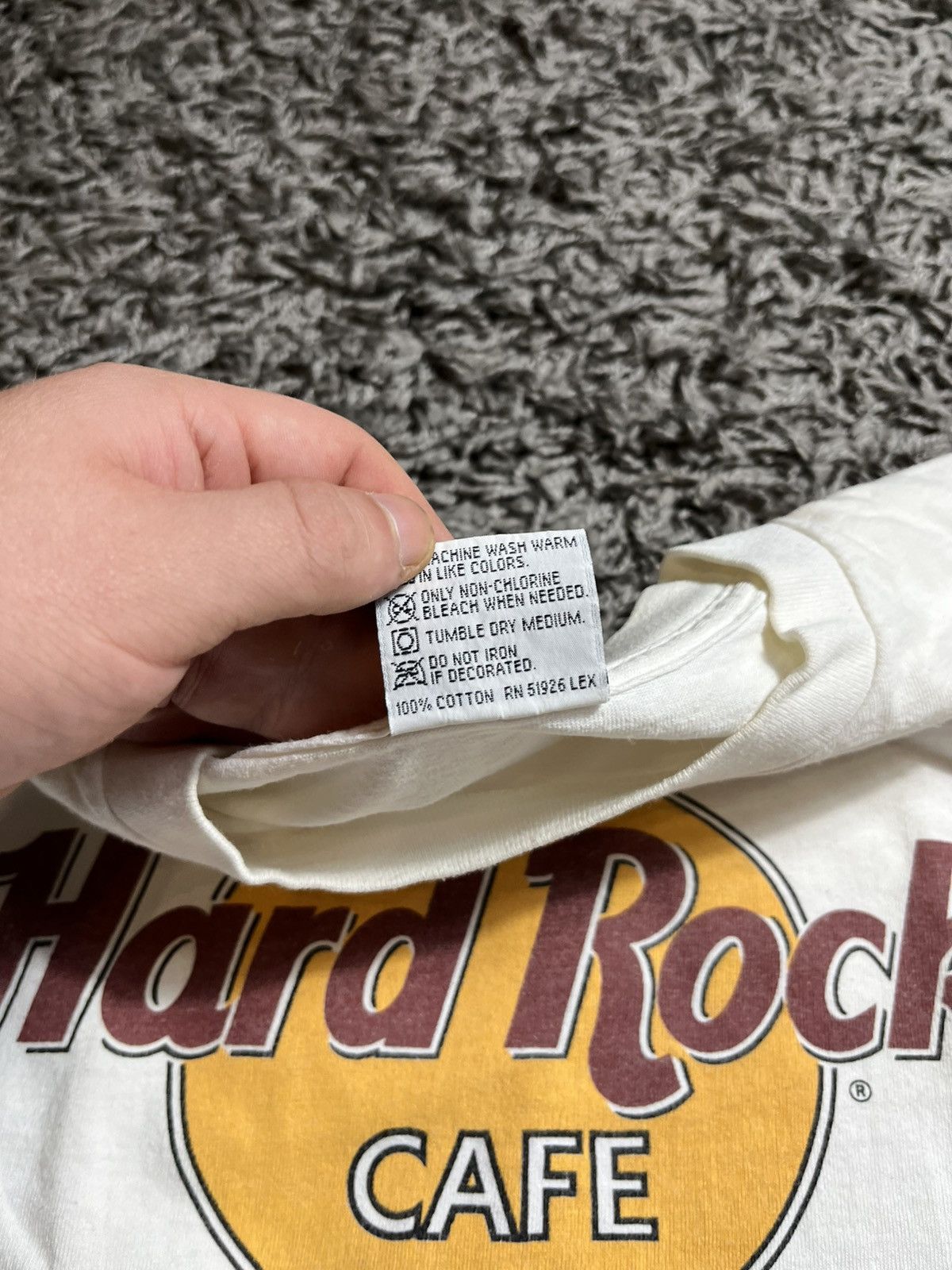 Hard Rock Cafe VINTAGE 90s HARD ROCK CAFE MADE IN USA COTTON FADED T-SHIRT Size US L / EU 52-54 / 3 - 4 Thumbnail