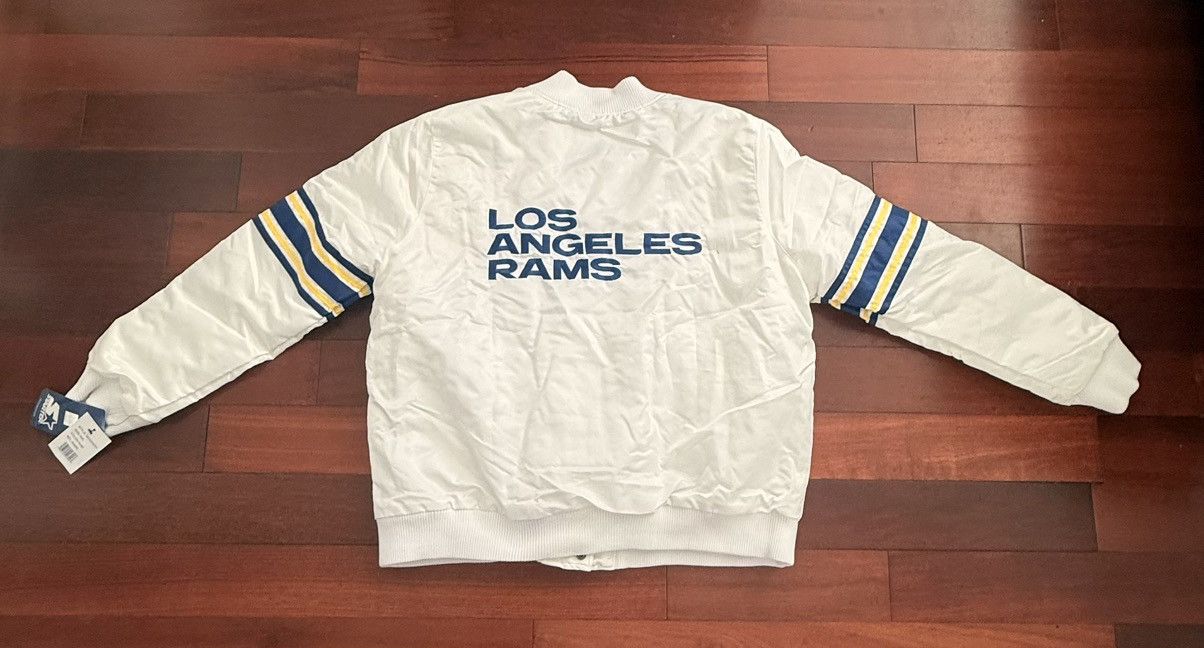 Starter Vintage STARTER Los Angeles Rams Satin Full Snap Jacket Size US XXL / EU 58 / 5 - 5 Thumbnail