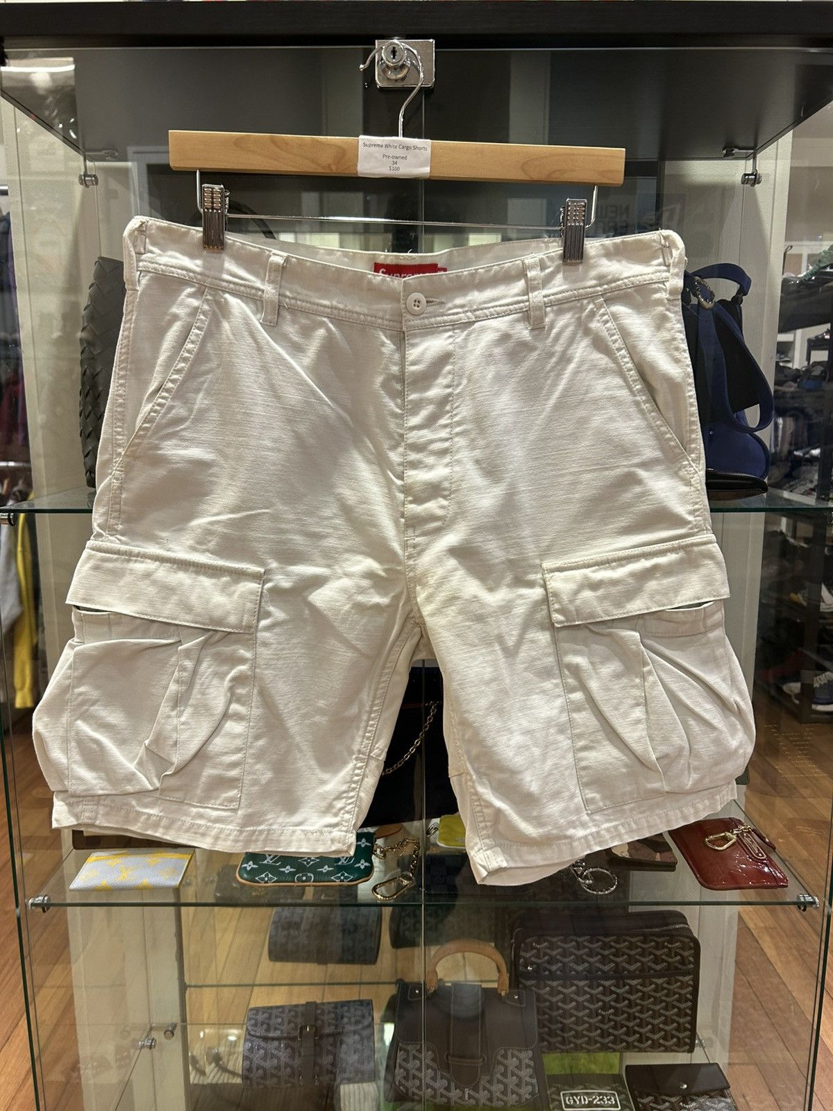 Supreme Supreme Cargo Shorts - White Size US 34 / EU 50 - 1 Thumbnail