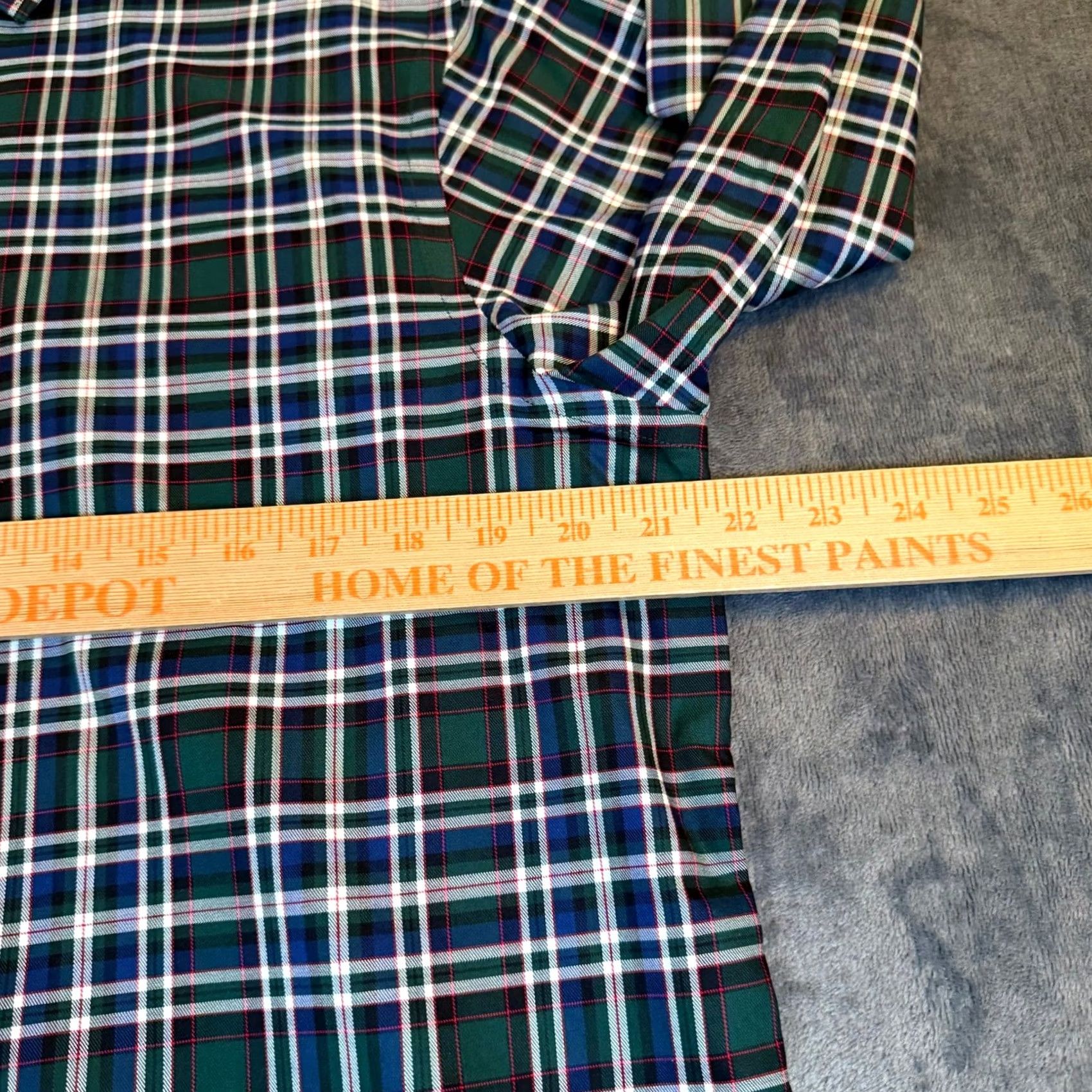 Hart Schaffner Marx Hart Schaffner Marx Button-Down Shirt Green Plaid Men M NWT Stretch Comfort Size US M / EU 48-50 / 2 - 6 Thumbnail