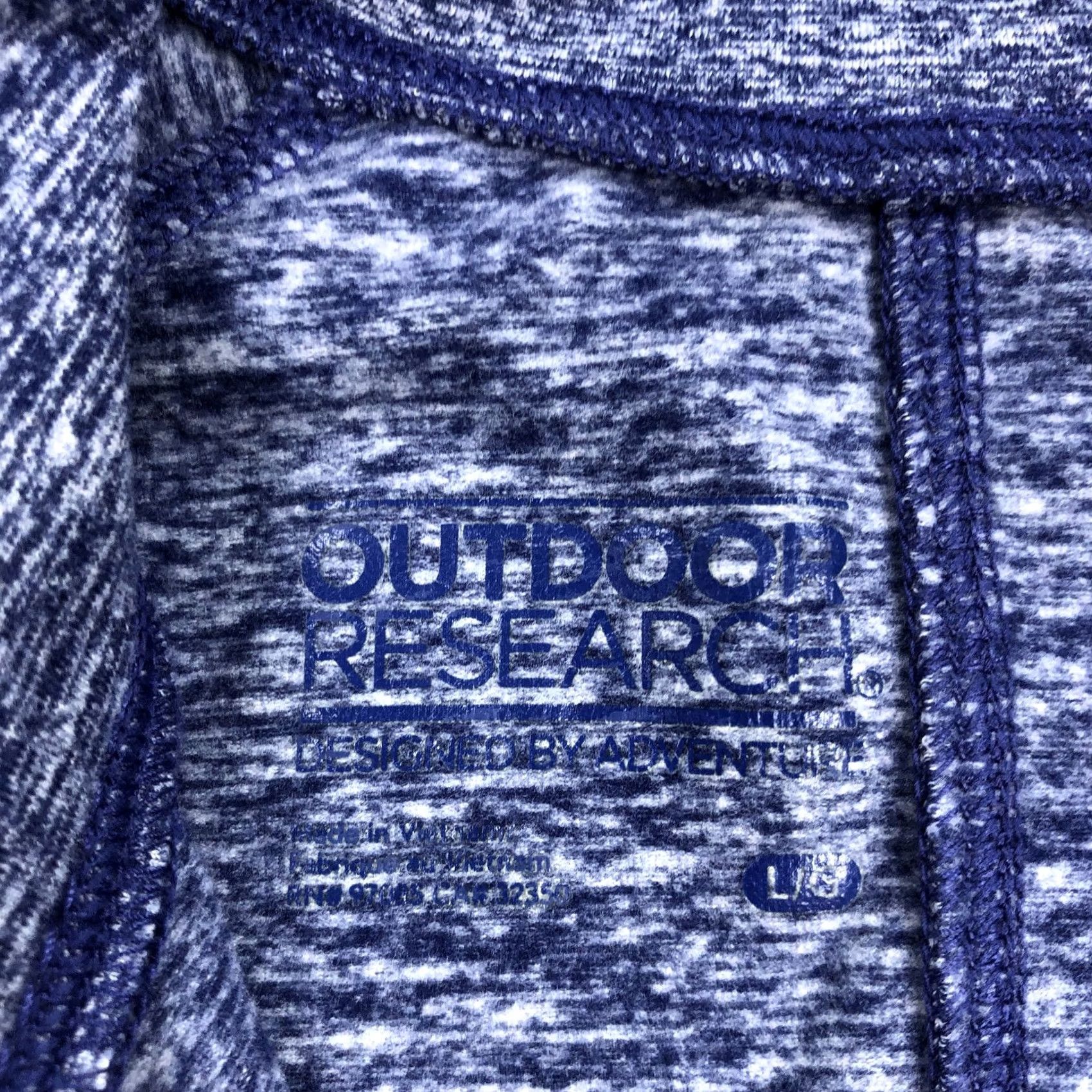Outdoor Research Outdoor Research Women's L Melody Full Zip Jacket Activewear Thumbholes Purple Heathered Size L / US 10 / IT 46 - 3 Thumbnail