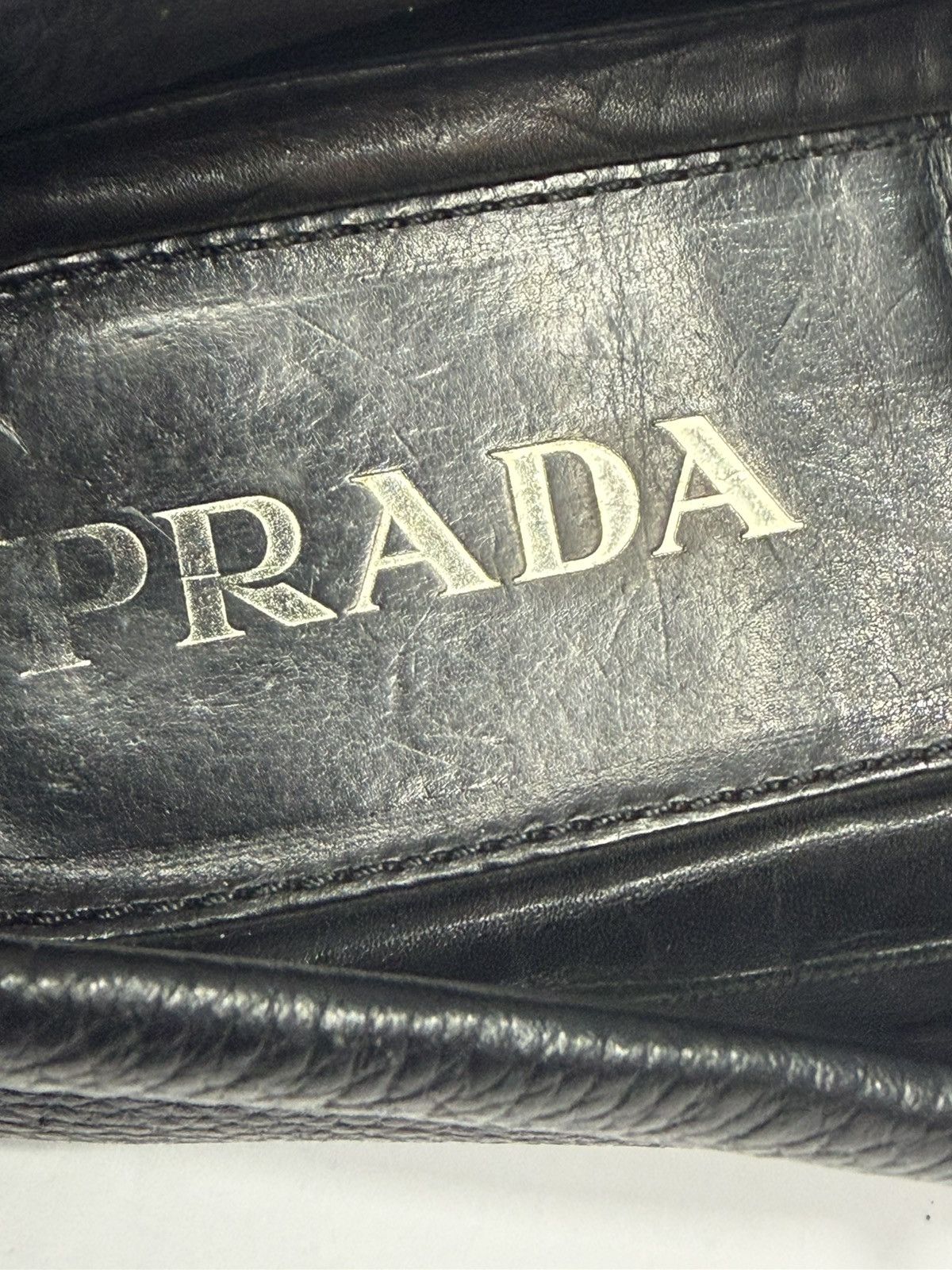 Prada Prada Black Leather Driver Loafer Size 7.5 UK/ 8.5 US/ 41 EU Size US 8.5 / EU 41-42 - 10 Thumbnail