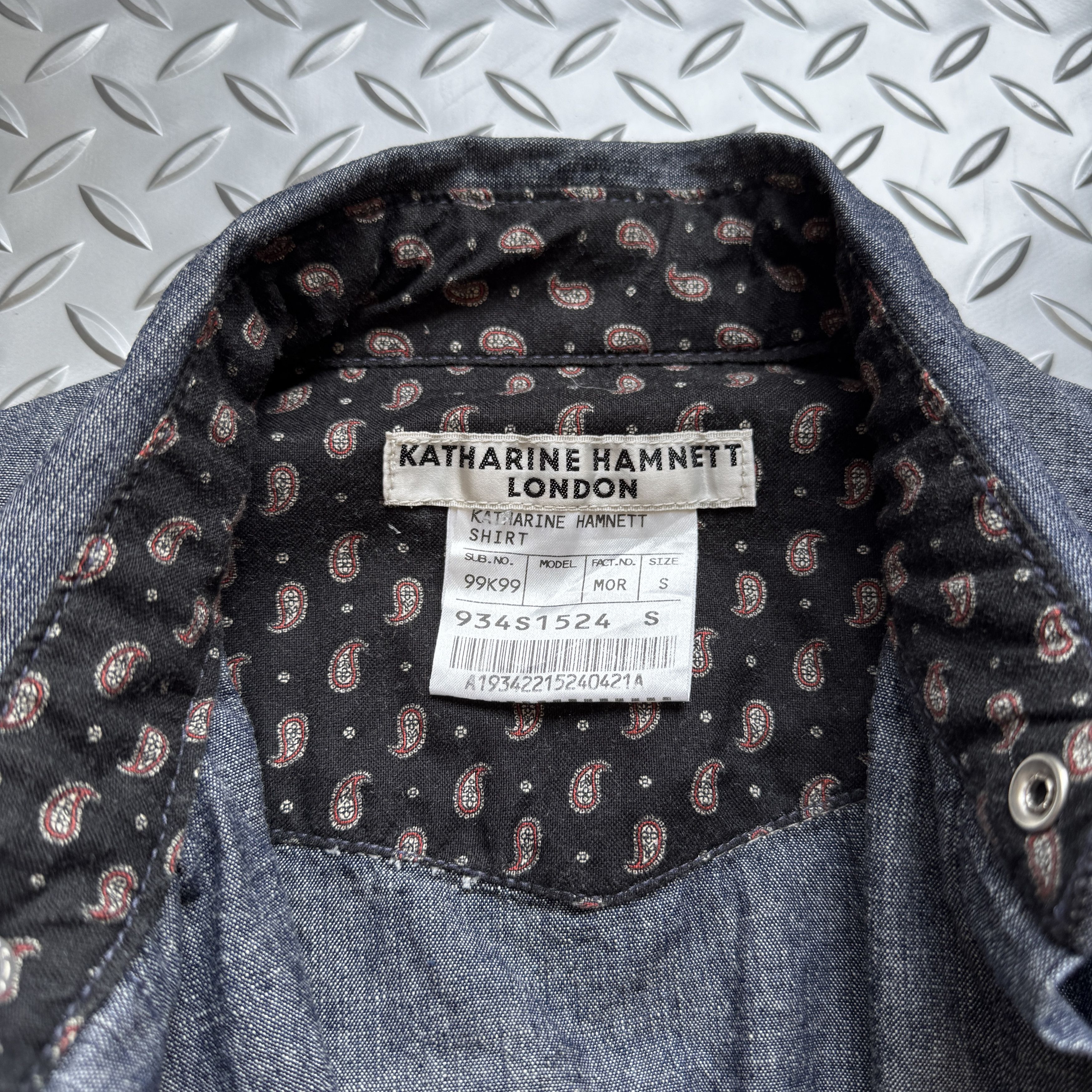Katharine Hamnett London Katharine Hamnett London Denim Snap Button Shirt Size US S / EU 44-46 / 1 - 7 Thumbnail