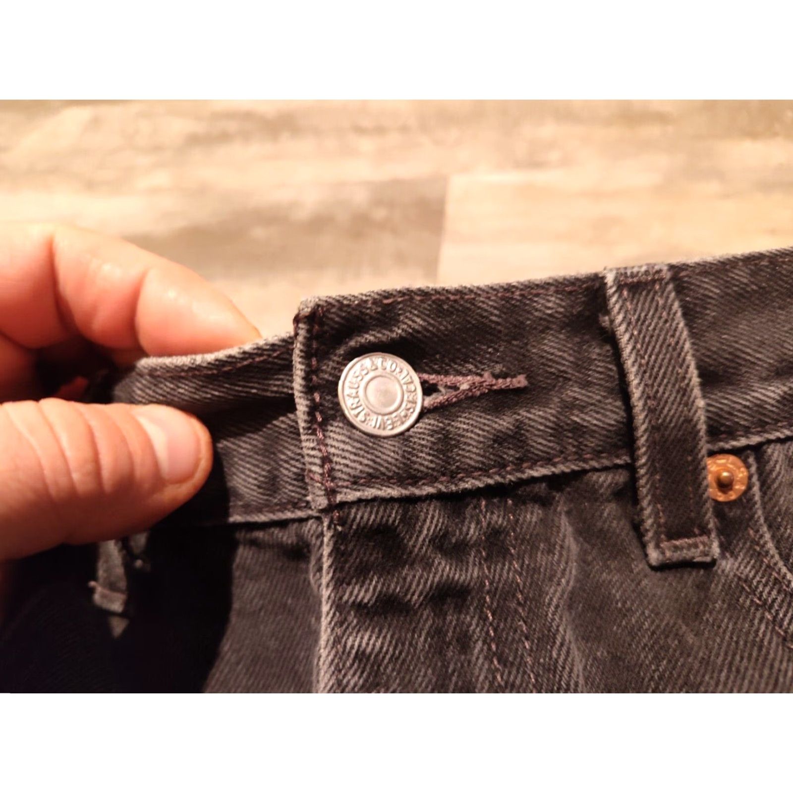 Levi's VINTAGE Levi's Jeans Mens 33x31 Black Denim 550 Relaxed Fit Pants 90s Cowboy Grunge Retro USA Mens Size US 33 - 5 Thumbnail