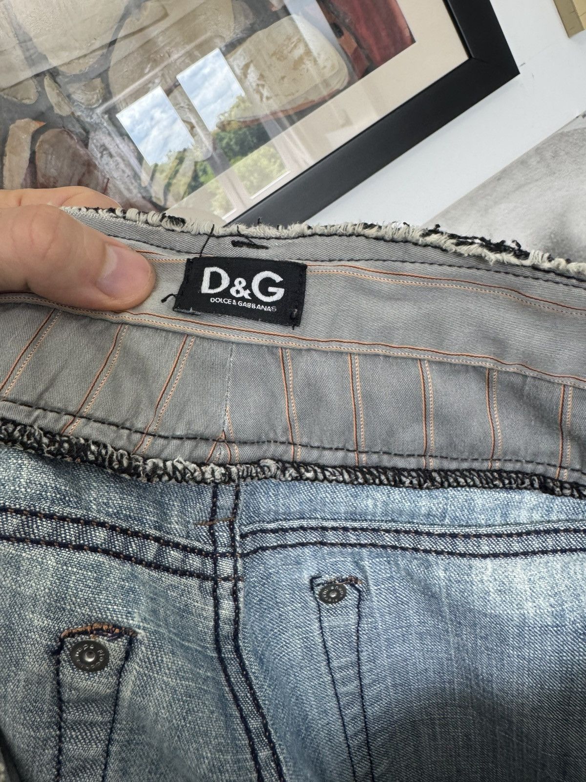 Dolce & Gabbana Dolce&Gabbana D&G Vintage Y2k Denim Jeans Distressed Pant Size US 34 / EU 50 - 7 Thumbnail