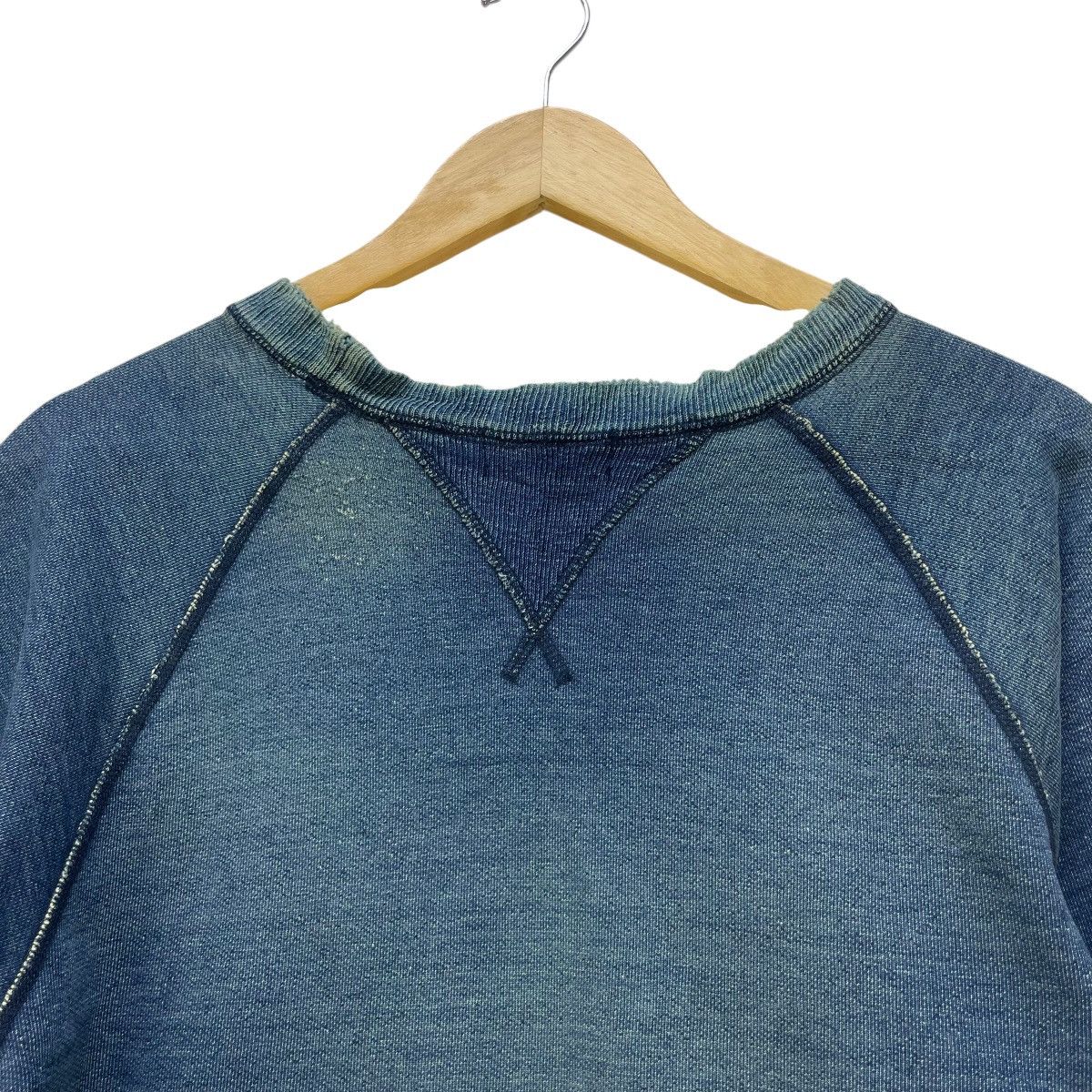 45rpm 💥Vintage Distressed Indigo Sweatshirt Pullover Crewneck Size US M / EU 48-50 / 2 - 9 Thumbnail