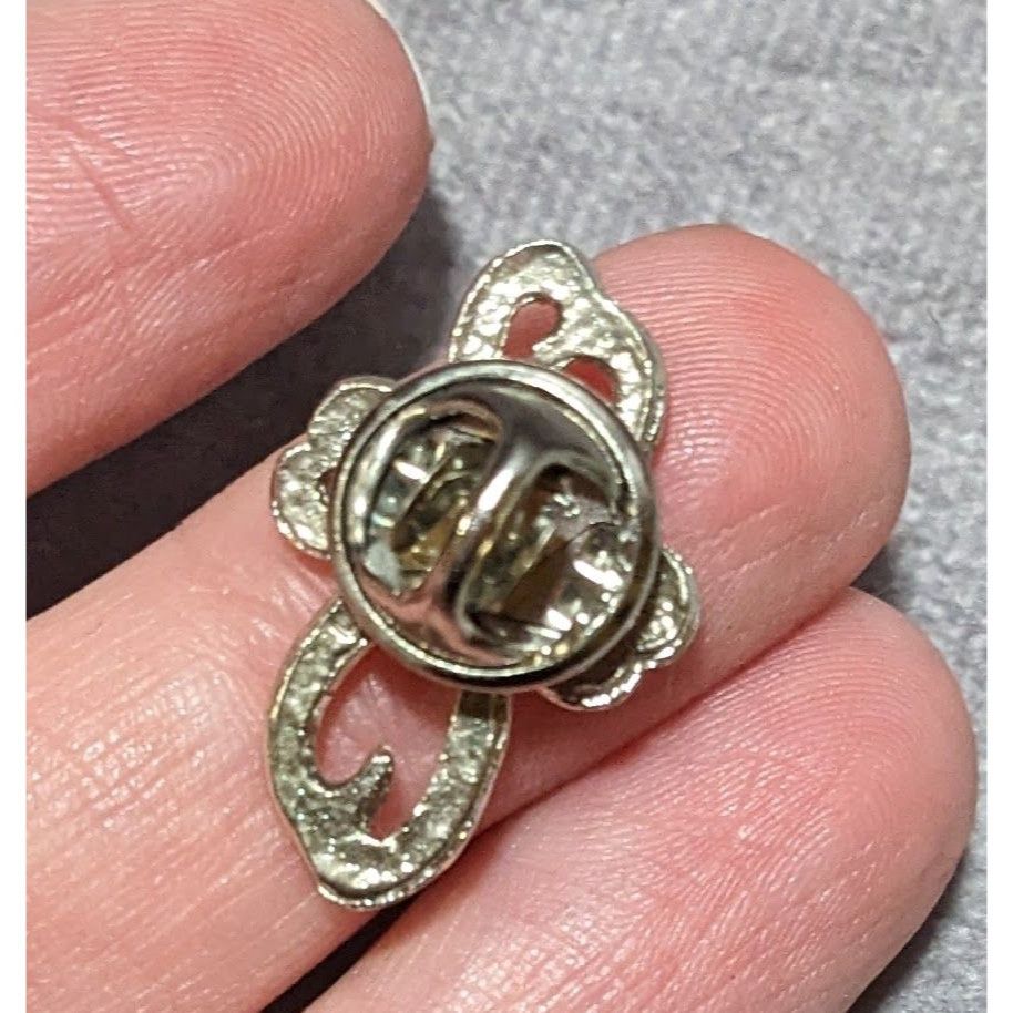 Other Vintage Shamrock Cross Two Tone Stylized Lapel Pin Size ONE SIZE - 6 Thumbnail