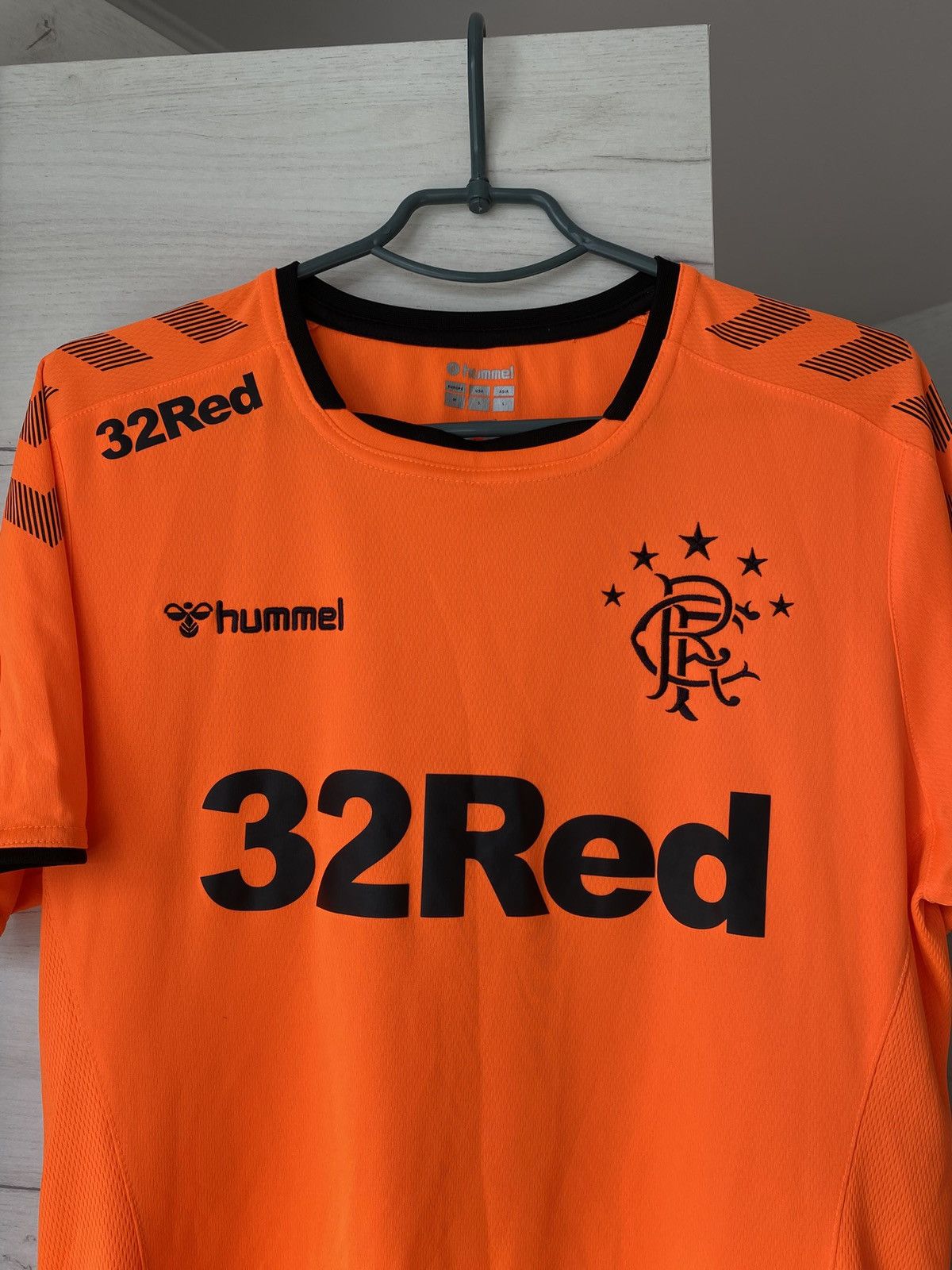 Hummel Rangers FC Orange Away Shirt Hummel 32Red Medium Size US M / EU 48-50 / 2 - 2 Thumbnail