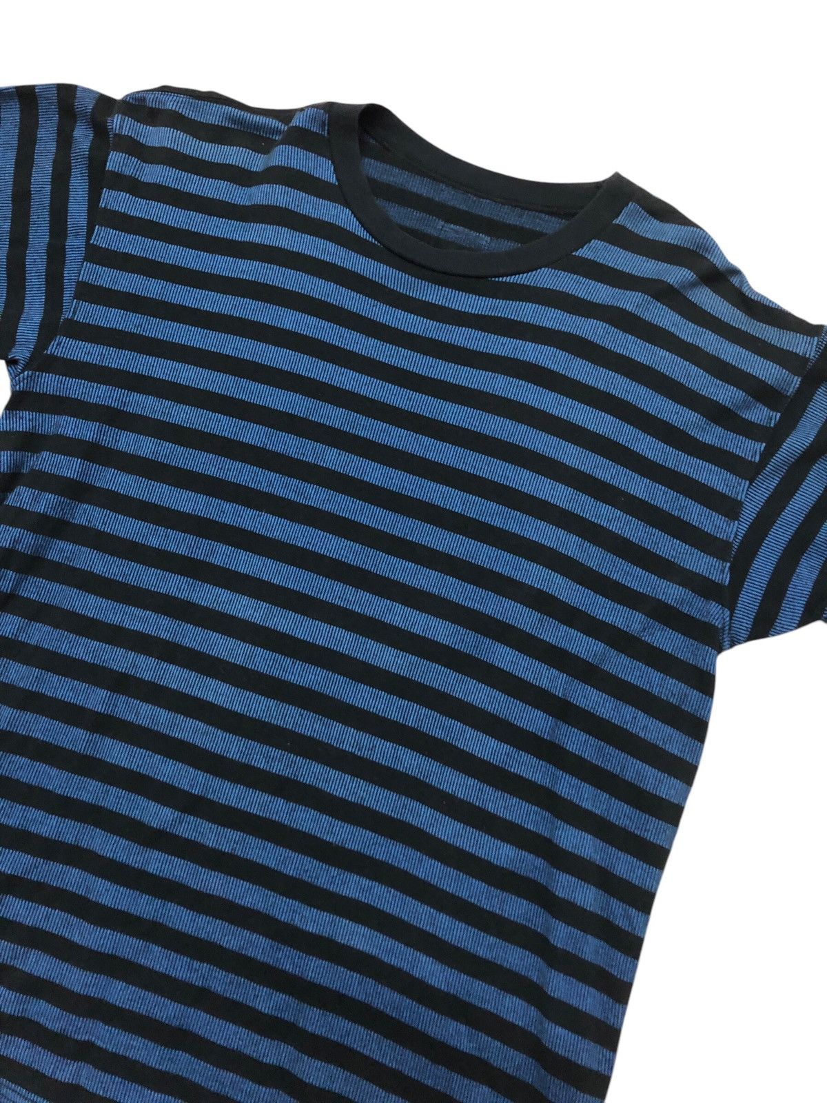 Issey Miyake Issey Miyake Stripes Blue Black Tee Size US M / EU 48-50 / 2 - 4 Thumbnail