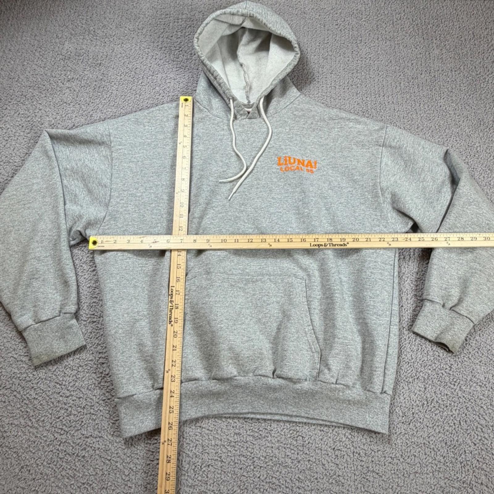 Other Vintage LiUNA Local 55 Laborers Mens XL Grey Hoodie Made USA Size US XL / EU 56 / 4 - 3 Thumbnail