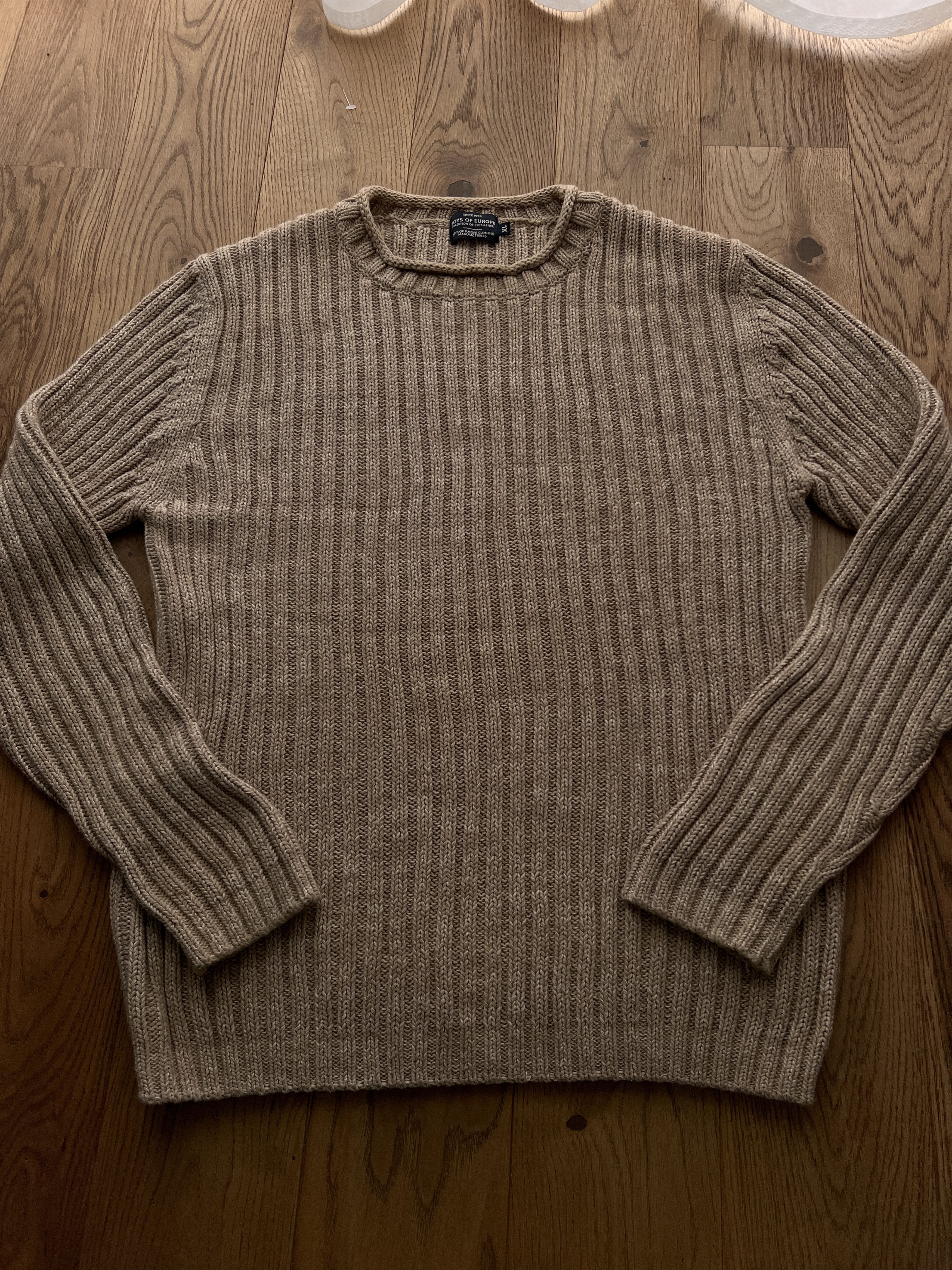 Vintage Y2K ribbed knit sweater vintage 2000s japanese striped baggy Size US XL / EU 56 / 4 - 8 Thumbnail