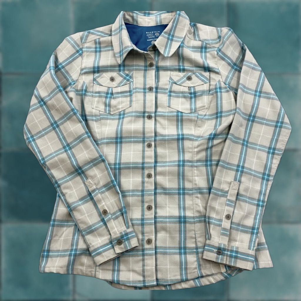 Mountain Hardwear Mountain Hardwear Button-Up Shirt Women’s Size 4 Plaid Flannel Outdoors Collared Pocket, Classic Fit, Regular Size, Multicolor, Women Size S / US 4 / IT 40 - 1 Thumbnail