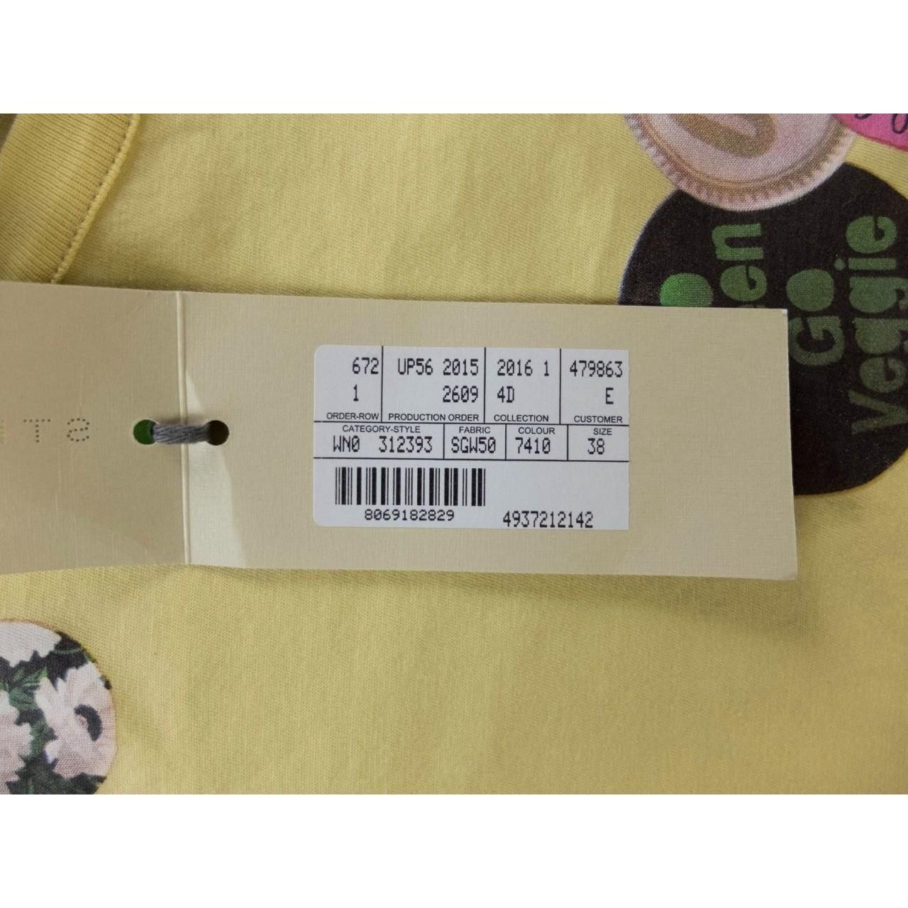 Stella McCartney STELLA MCCARTNEY yellow decorative print t-shirt XS 4 Size XS / US 0-2 / IT 36-38 - 7 Thumbnail