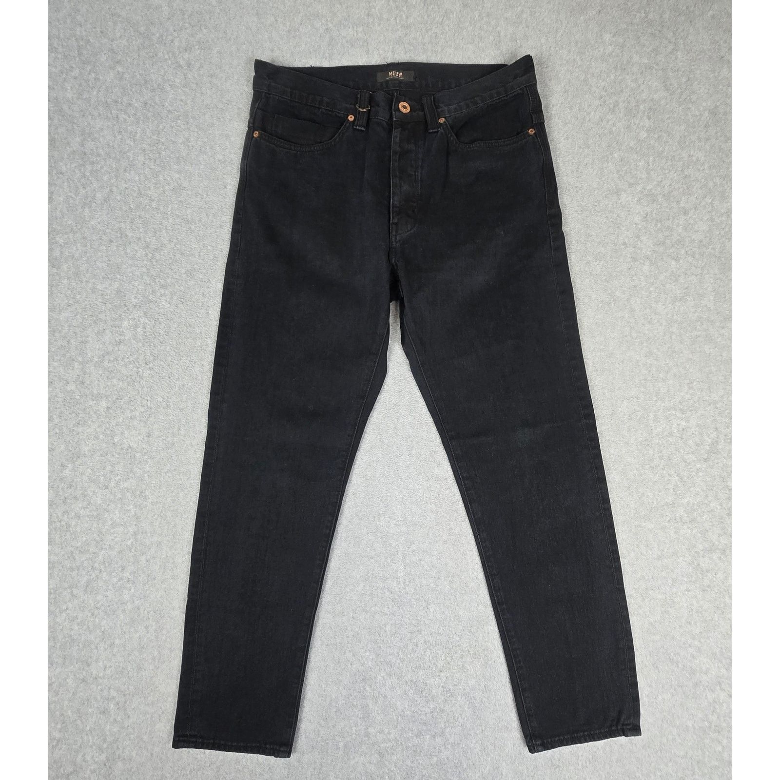 NEUW Denim Neuw 30x29 Black Button Fly Jeans Size US 30 / EU 46 - 2 Thumbnail