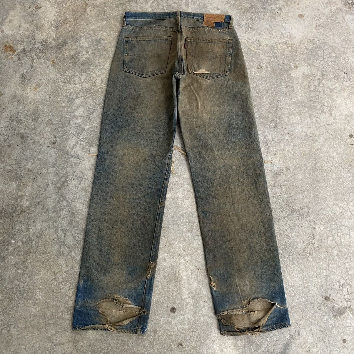 Levi's Thrashed! Vintage 90’s Levis 501 Big E Selvedge Jeans Size US 32 / EU 48 - 16 Thumbnail