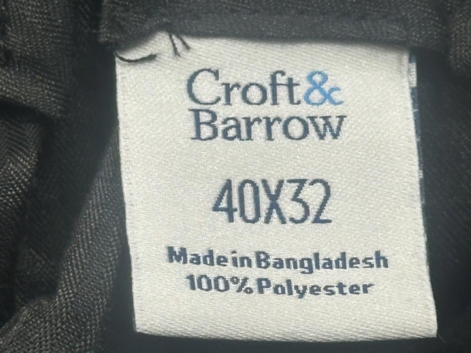 Croft & Barrow Croft Barrow Classic Easy Care Flat Front Dress Pants 40/32 Size US 40 / EU 56 - 7 Thumbnail