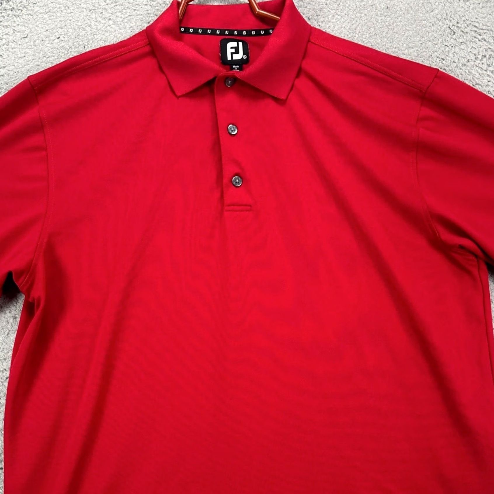 Footjoy FootJoy FJ Red Polo Shirt Adult XL RugbyComfort Golfing Logo Short Sleeve Golfing Size US XL / EU 56 / 4 - 2 Thumbnail