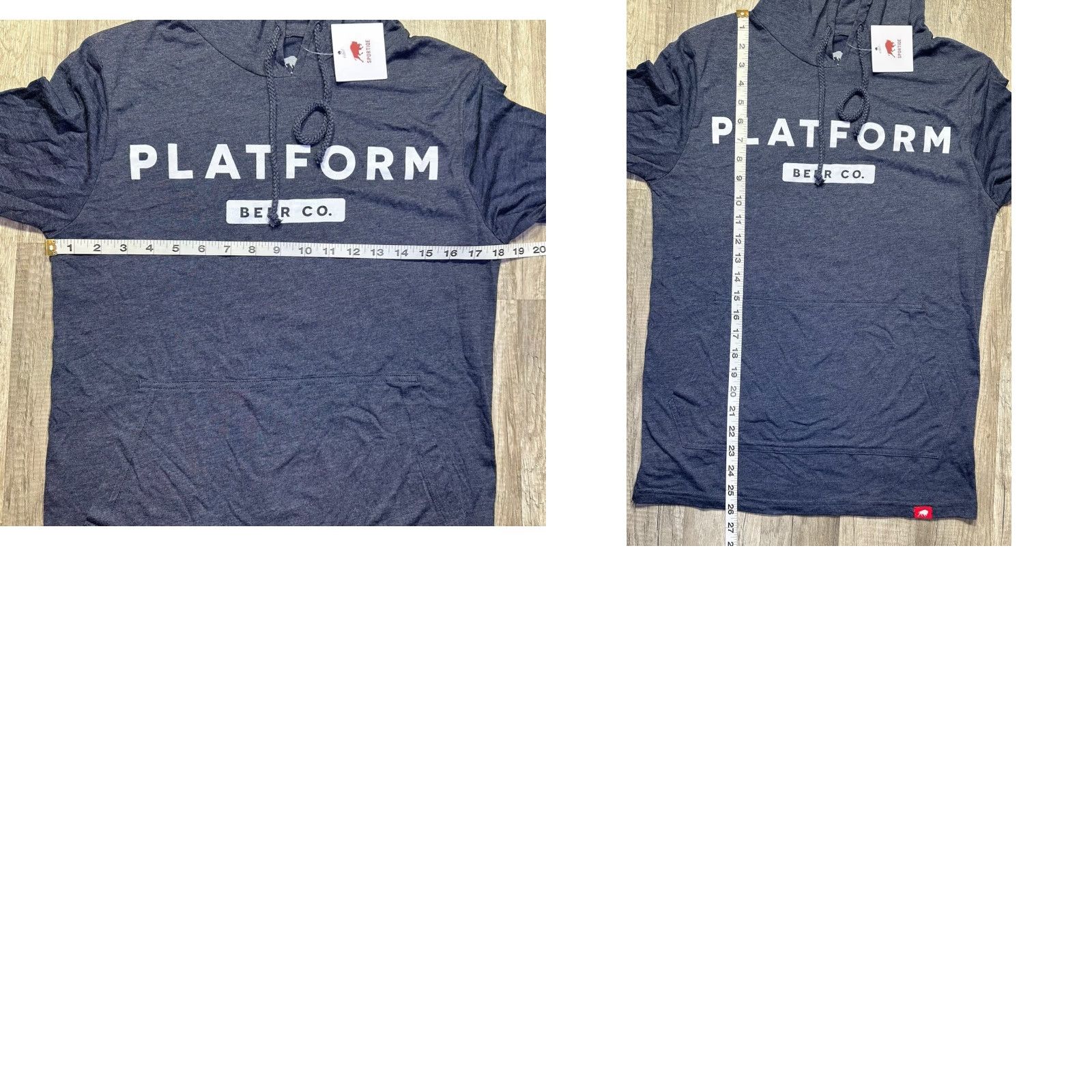 CO NWT Sportique Hoodie Lightweight Pullover Size Small Navy Men Regular Polyester Cotton Rayon Beer Pullover Sleeve Long Drawstring Solid Size US S / EU 44-46 / 1 - 8 Thumbnail
