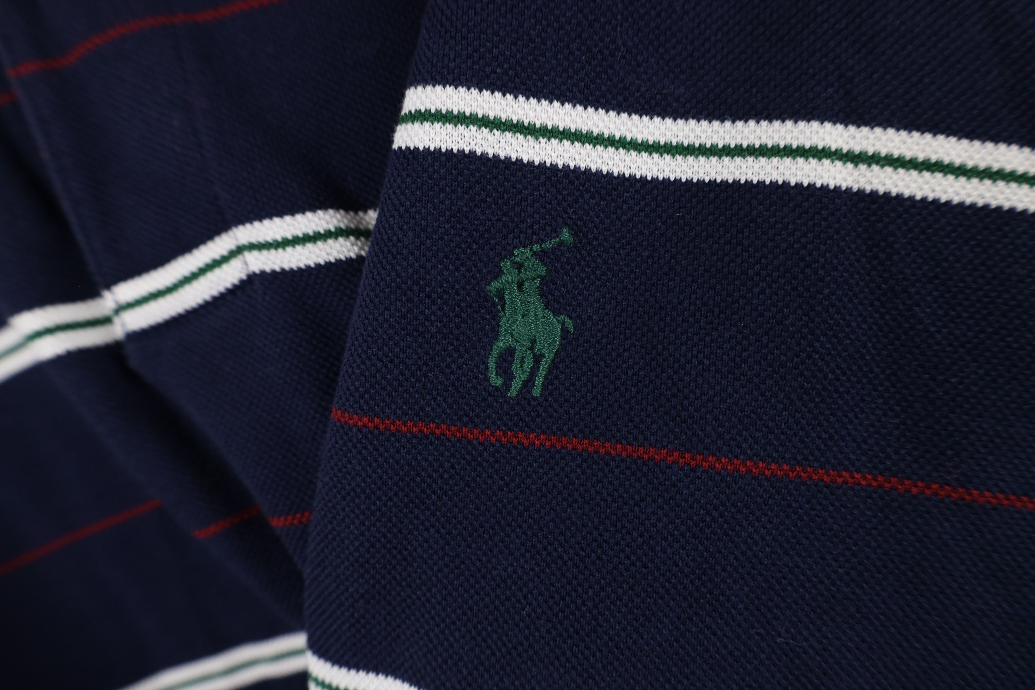 Ralph Lauren × Vintage Vintage 90s Ralph Lauren Pima Cotton Long Sleeve Polo Size US M / EU 48-50 / 2 - 4 Thumbnail