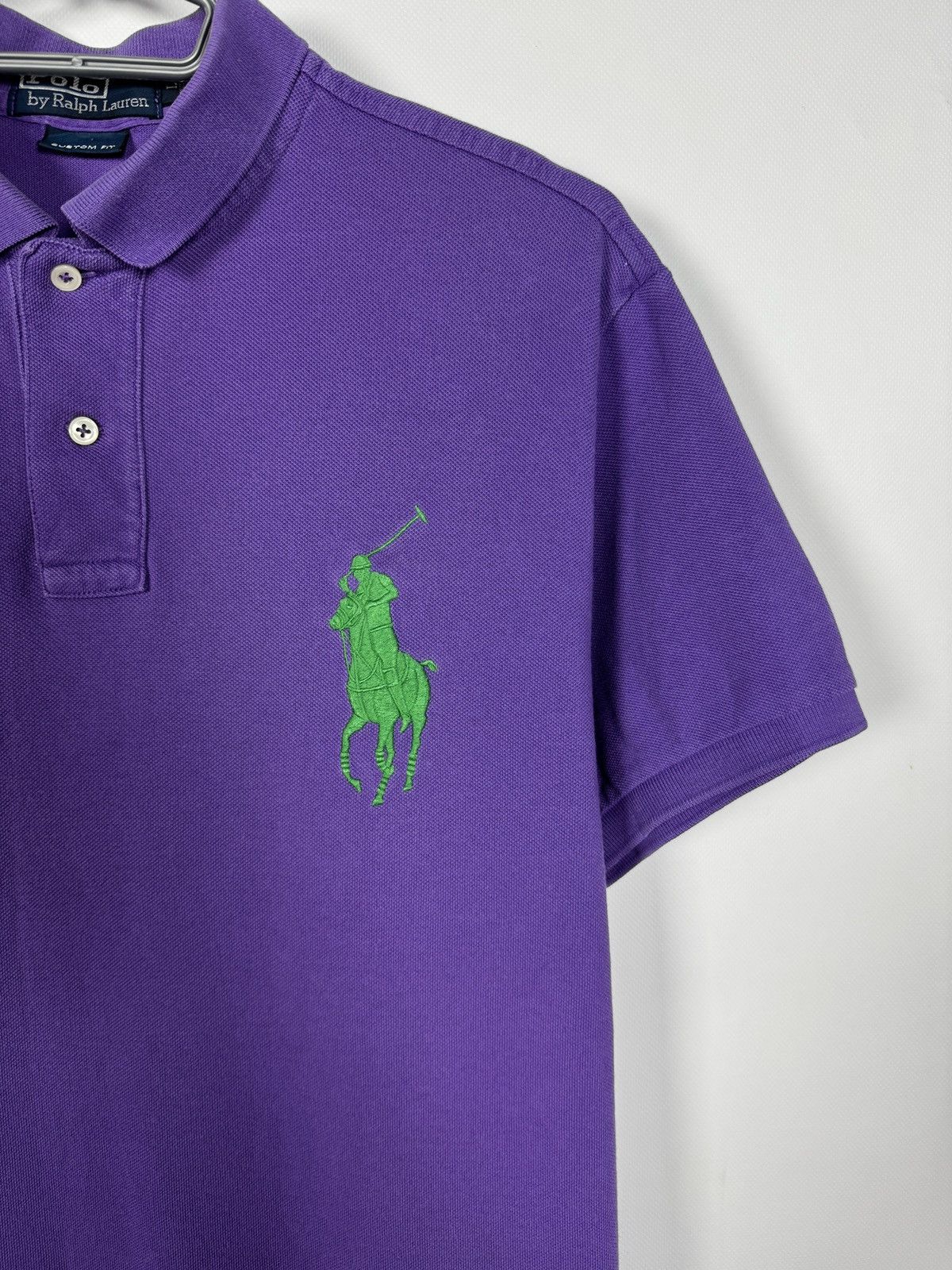 Polo Ralph Lauren Polo Ralph Lauren Vintage Polo Shirt Purple Big Pony Size L Size US L / EU 52-54 / 3 - 6 Thumbnail