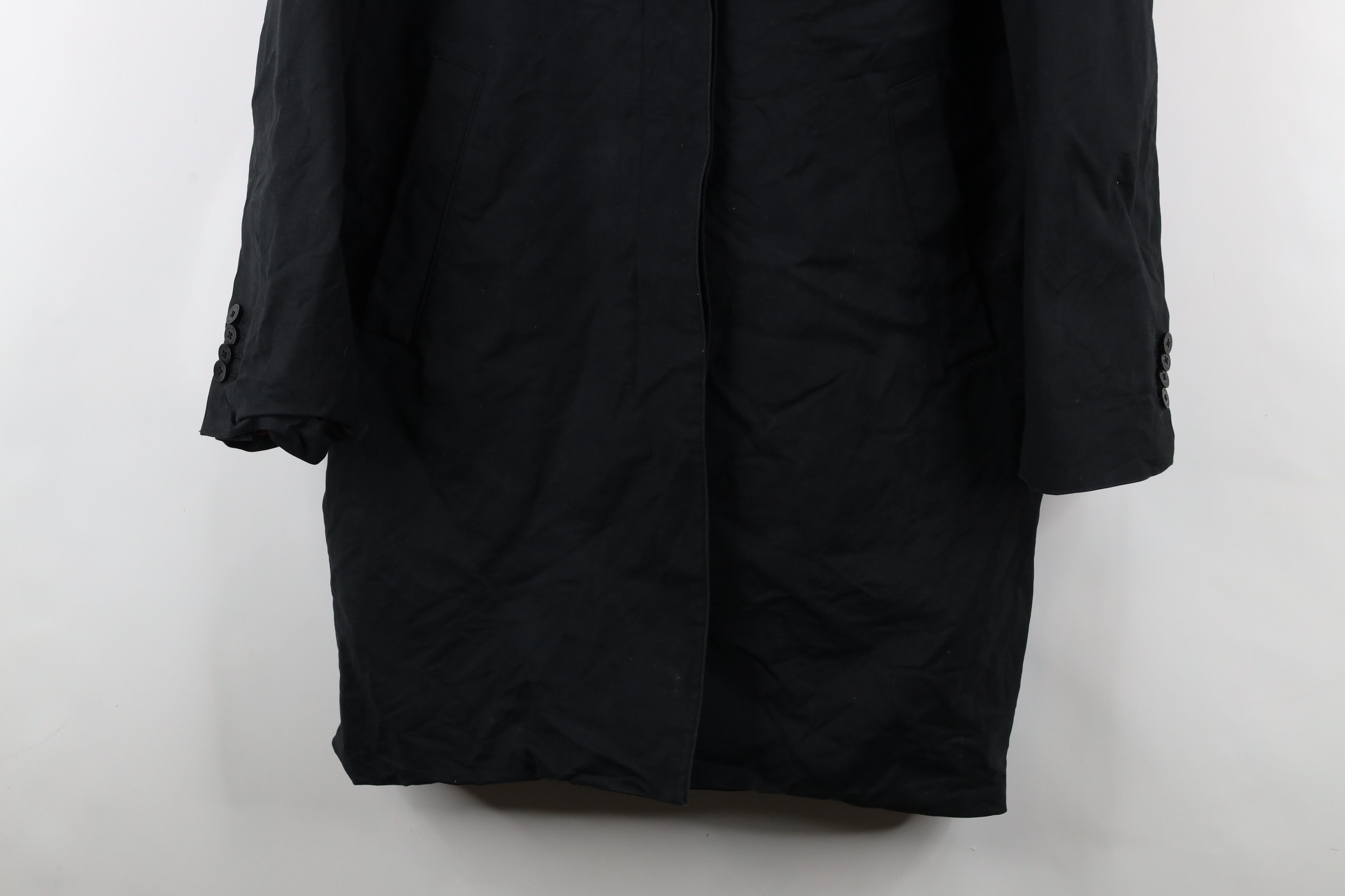 Brooks Brothers × Vintage Brooks Brothers Lined Full Button Trench Coat Jacket Black Size XL / US 12-14 / IT 48-50 - 3 Thumbnail