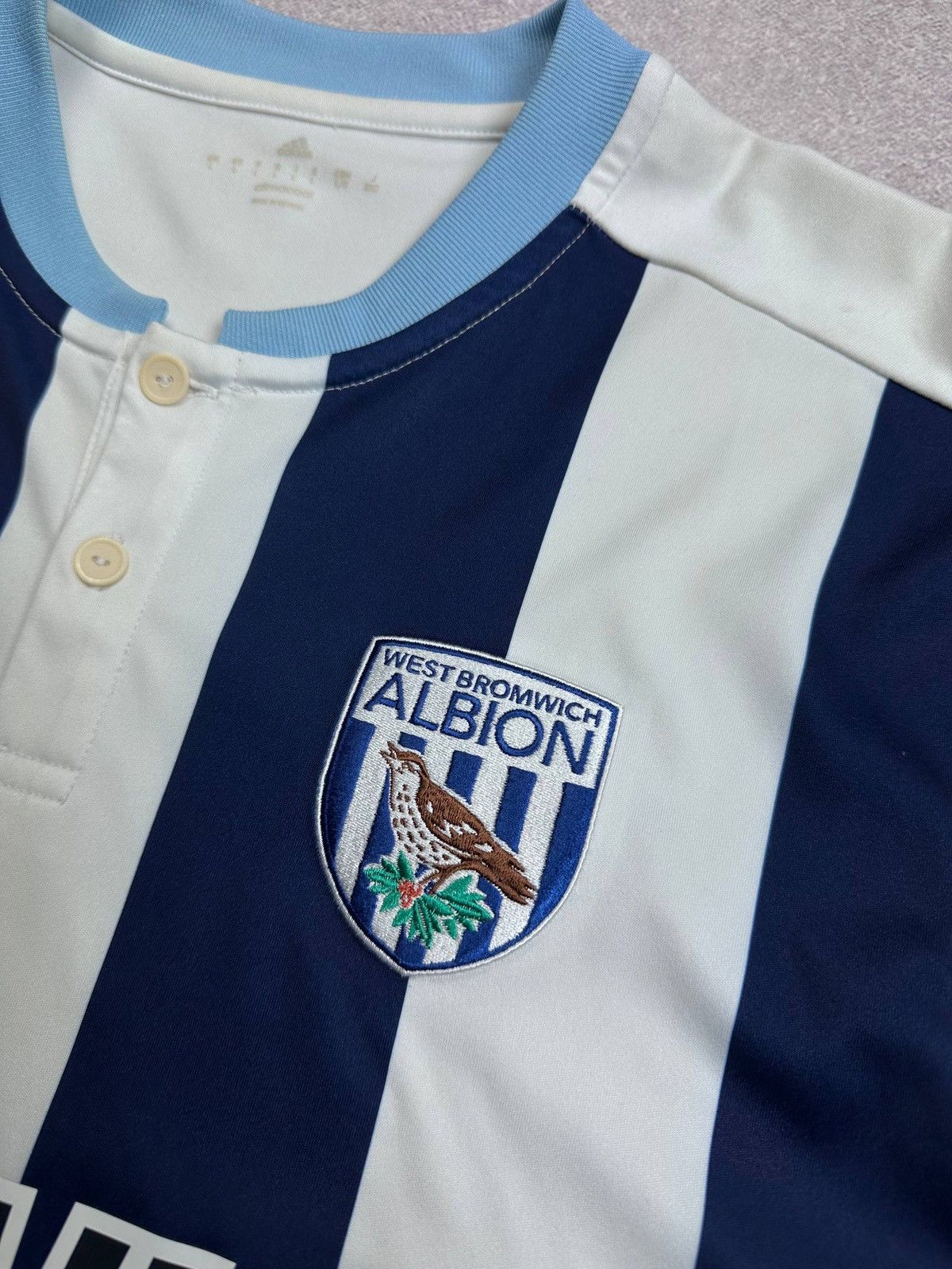Adidas 2016 Adidas West Bromwich Albion Home Jersey T-shirt XL Size US L / EU 52-54 / 3 - 5 Thumbnail
