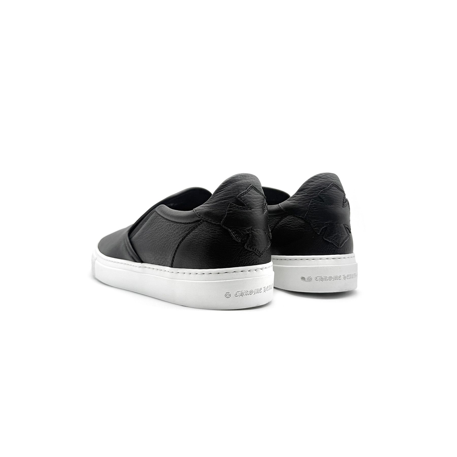 Chrome Hearts Chrome Hearts Silver Dagger Leather Slip-On Sneaker Size US 12 / EU 45 - 3 Thumbnail