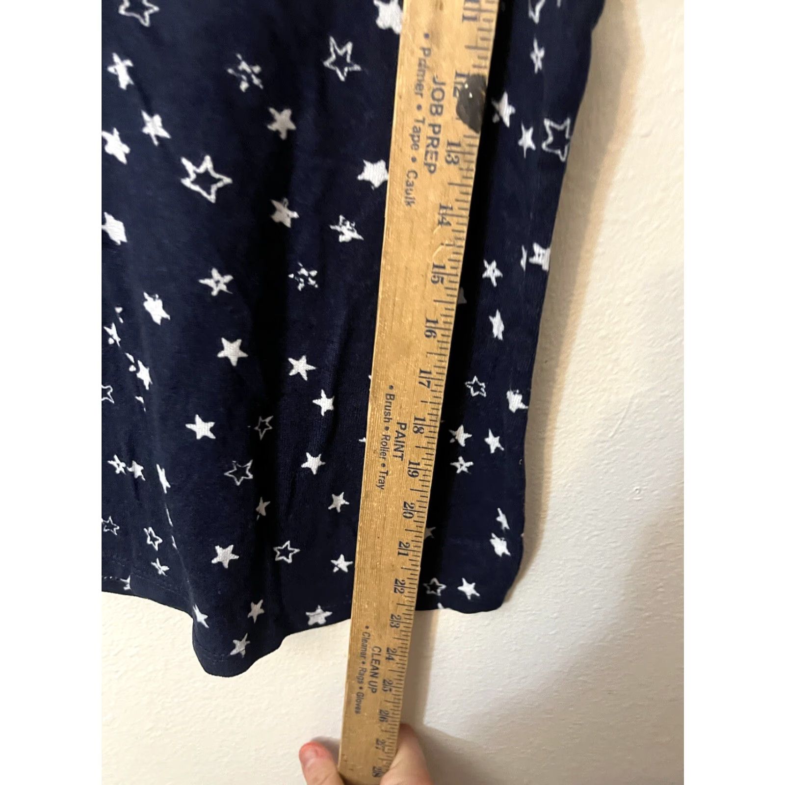 Lucky Brand Lucky Brand Pajama Top Women M Navy Blue Stars Short Sleeve Sleepwear Size M / US 6-8 / IT 42-44 - 4 Thumbnail