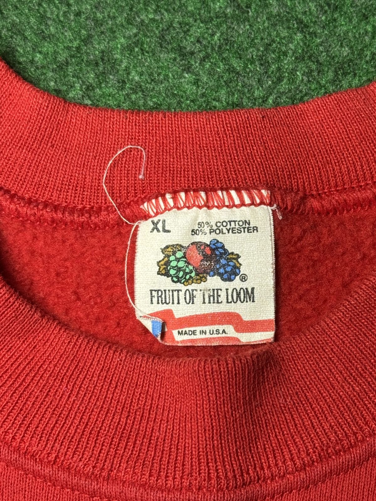 Vintage Vtg 90s Santa’s Reindeer Blizted Funny Ugly XL Sweatshirt Size US XL / EU 56 / 4 - 3 Thumbnail