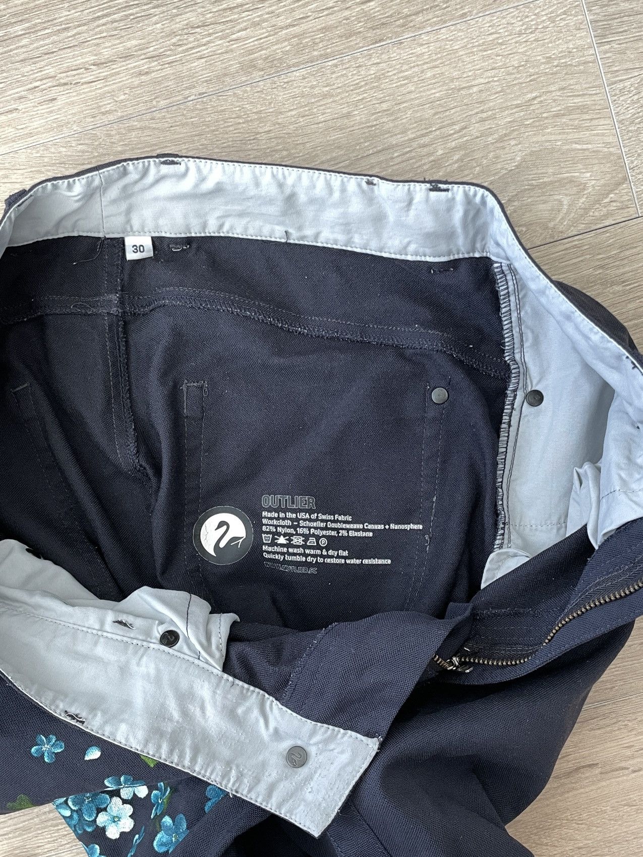 Outlier Custom Painted - Slim Dungarees Size US 30 / EU 46 - 3 Thumbnail